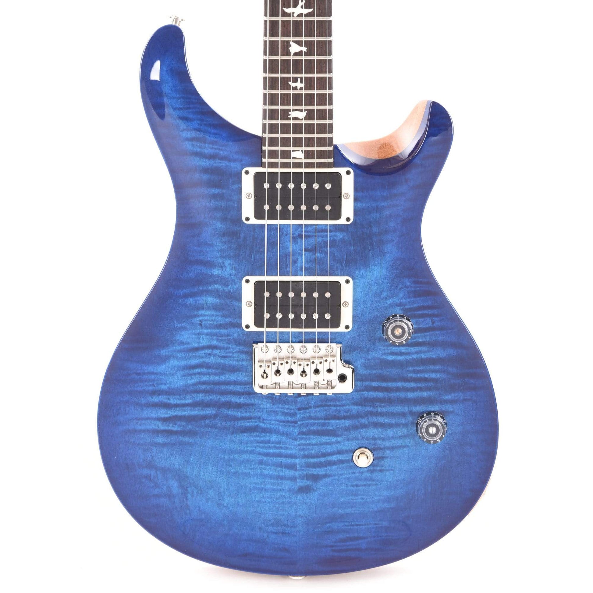 PRS CE24 Custom Color Royal Blue Natural Back Electric Guitars / Solid Body