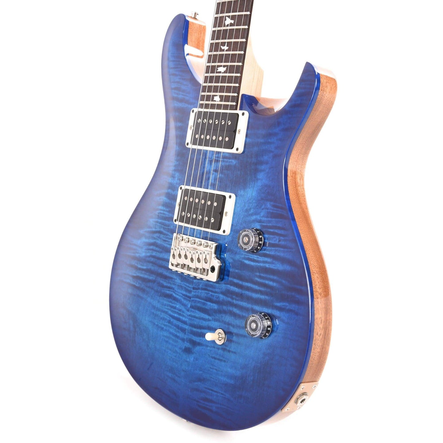 PRS CE24 Custom Color Royal Blue Natural Back Electric Guitars / Solid Body