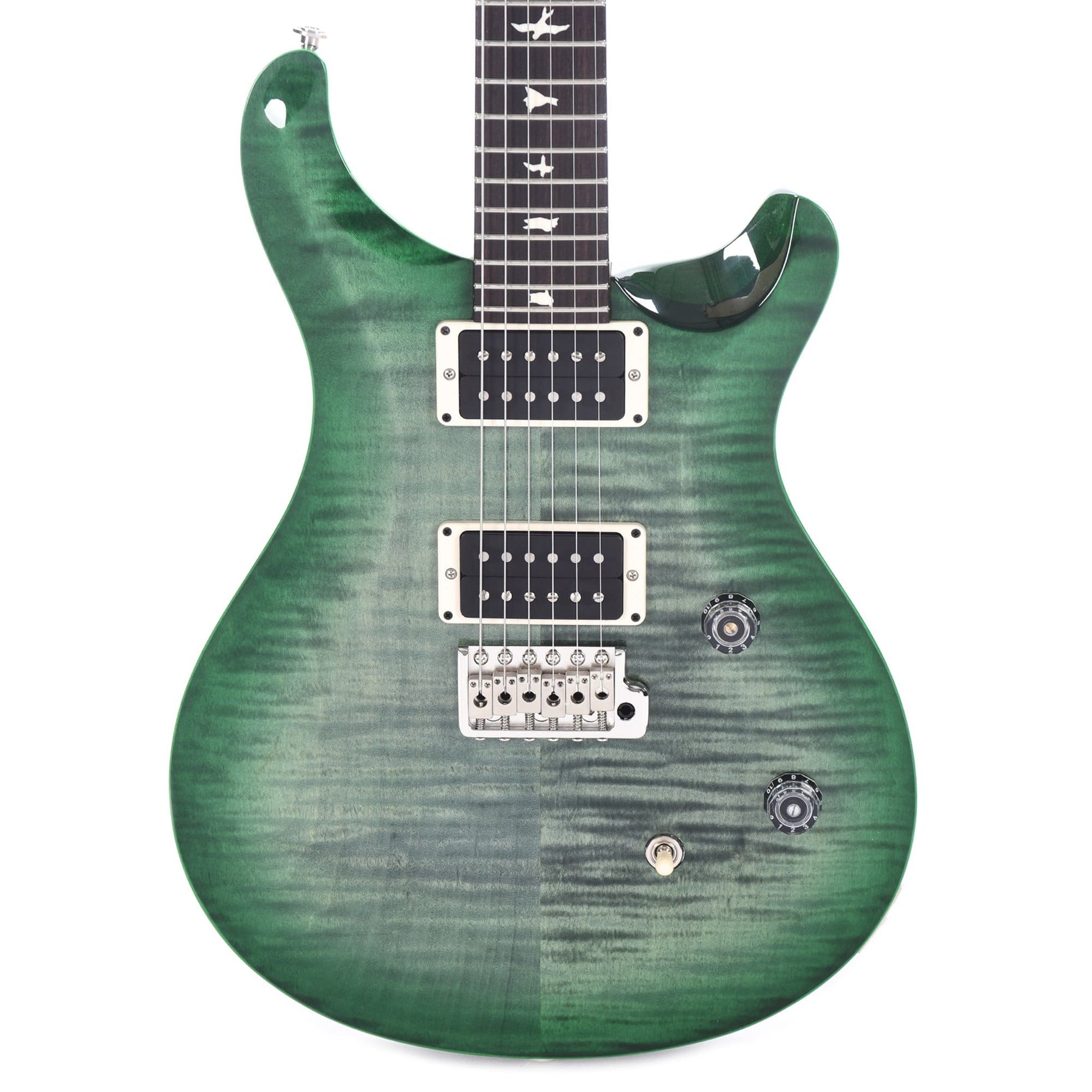 PRS CE24 Custom Color Trampas Green w/Green Burst Electric Guitars / Solid Body
