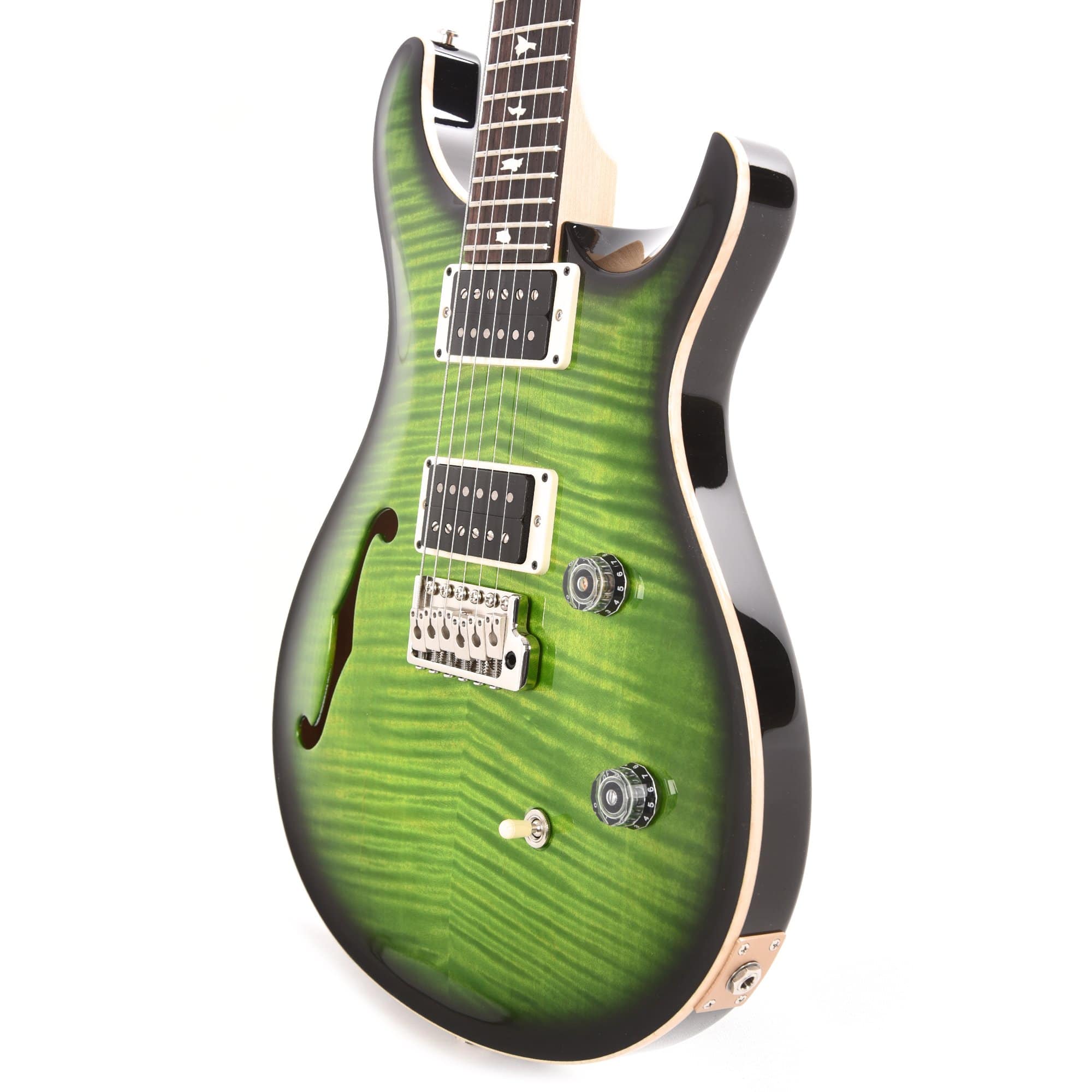 PRS CE24 Semi-Hollow Custom Color Eriza Verde Wrap Burst Electric Guitars / Solid Body