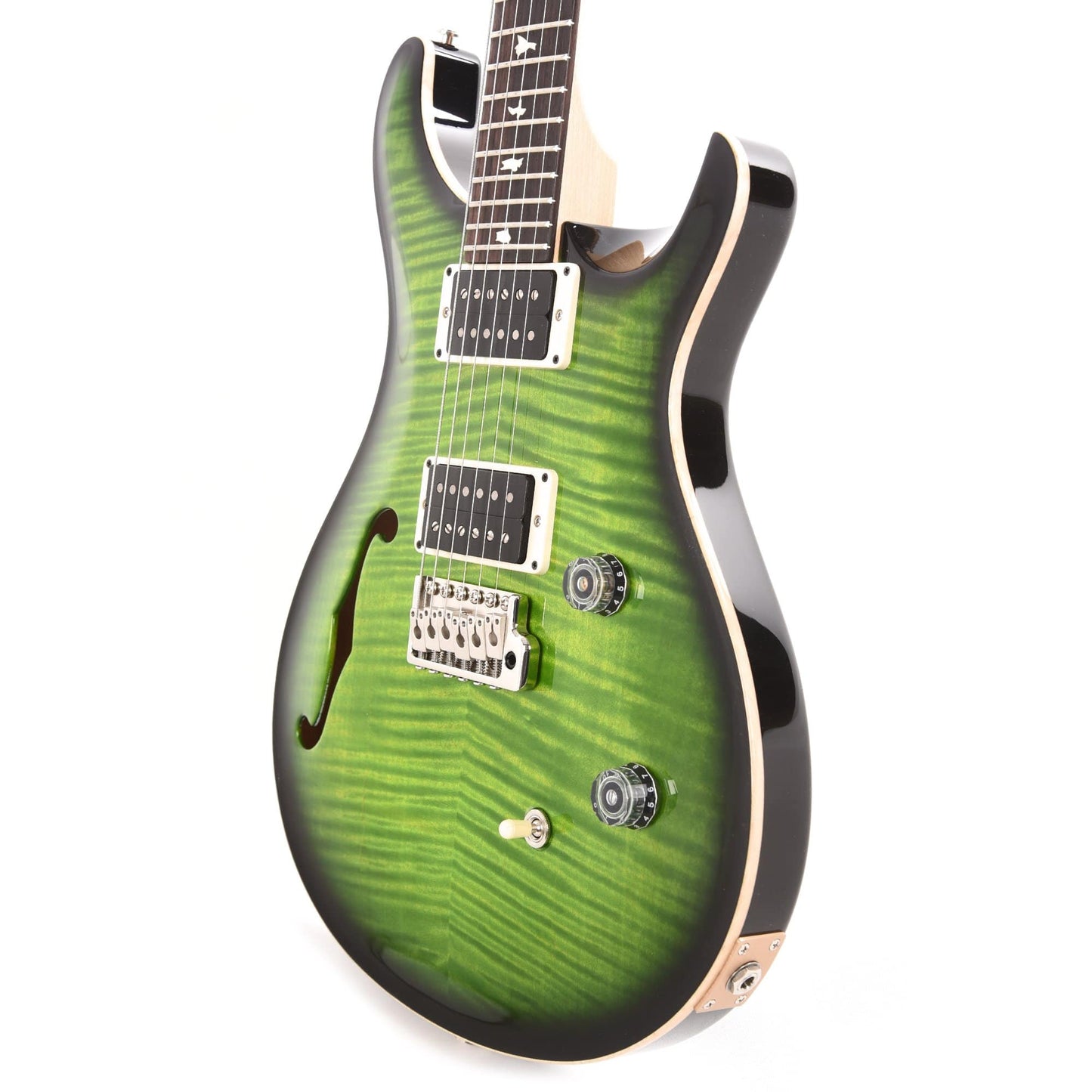 PRS CE24 Semi-Hollow Custom Color Eriza Verde Wrap Burst Electric Guitars / Solid Body