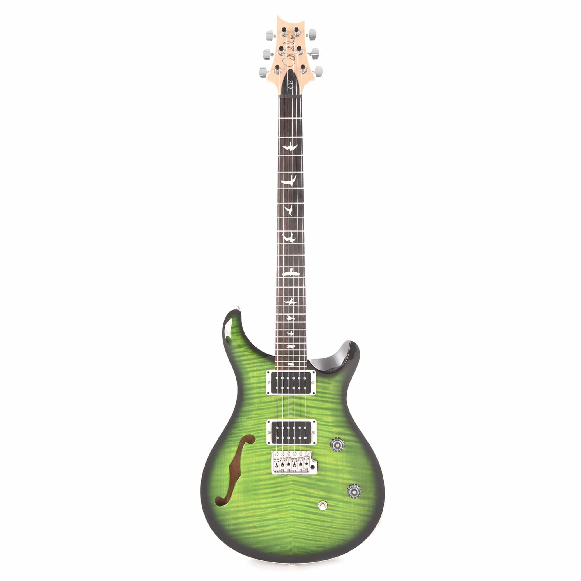 PRS CE24 Semi-Hollow Custom Color Eriza Verde Wrap Burst Electric Guitars / Solid Body