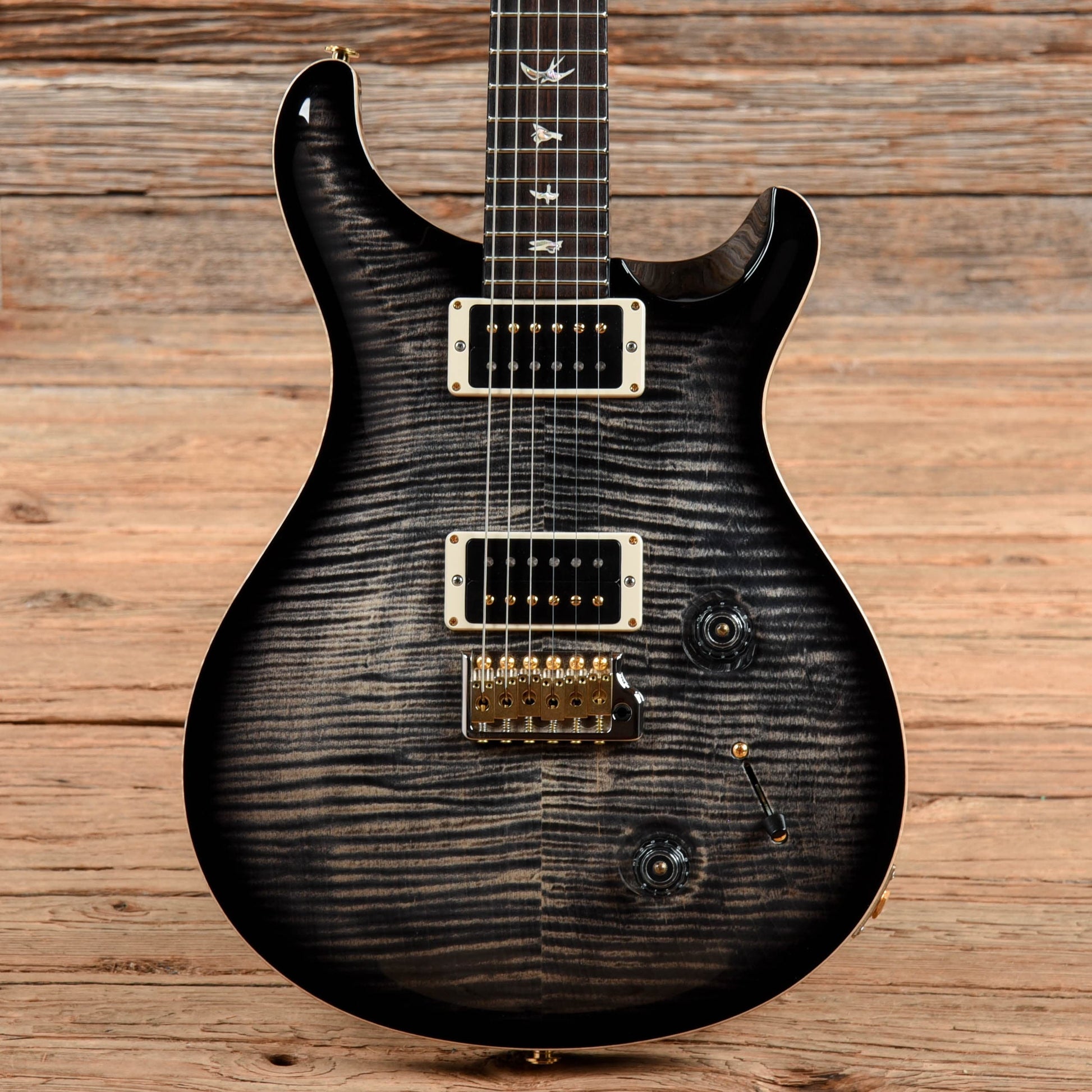 PRS Custom 22 10 Top Grey Black Burst 2018 Electric Guitars / Solid Body
