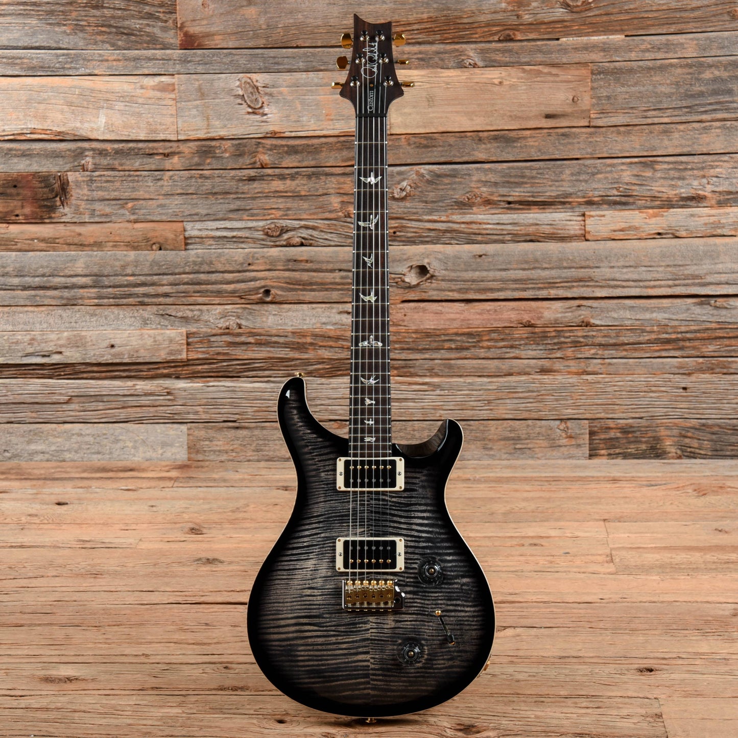 PRS Custom 22 10 Top Grey Black Burst 2018 Electric Guitars / Solid Body