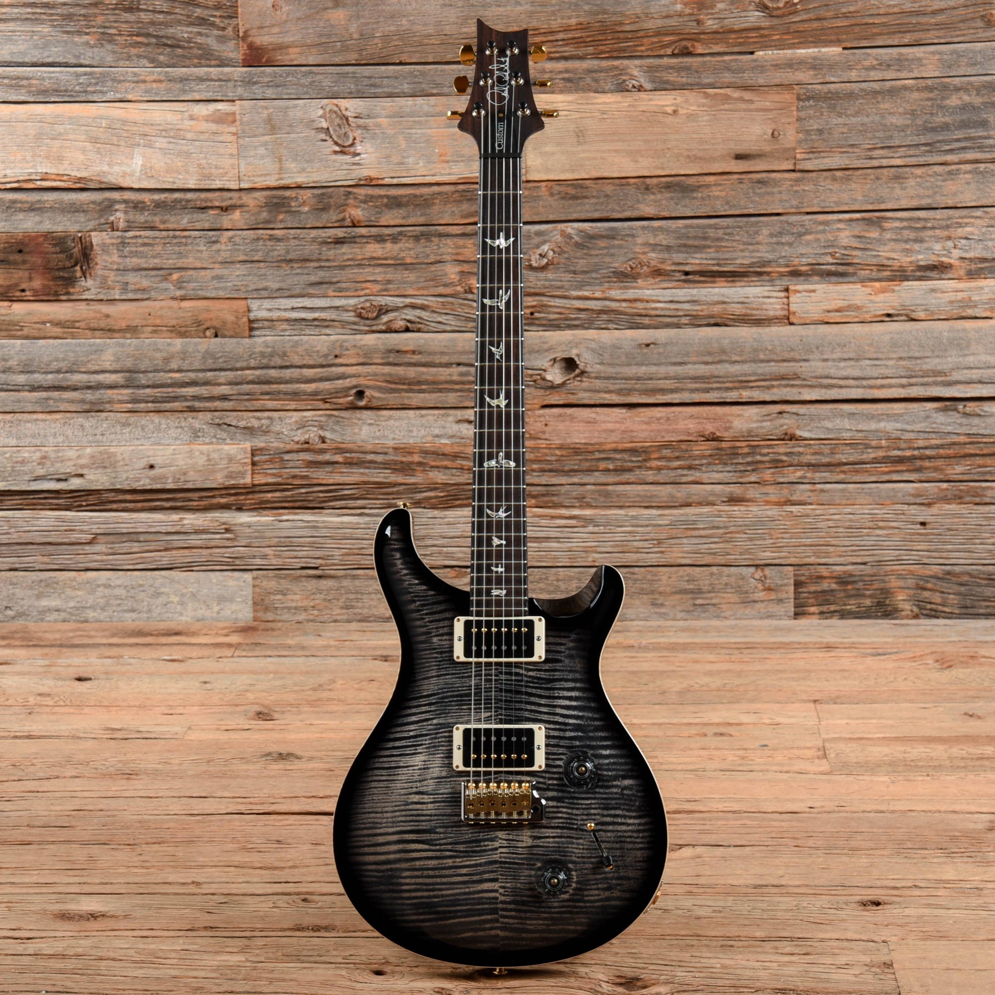 PRS Custom 22 10 Top Grey Black Burst 2018 Electric Guitars / Solid Body