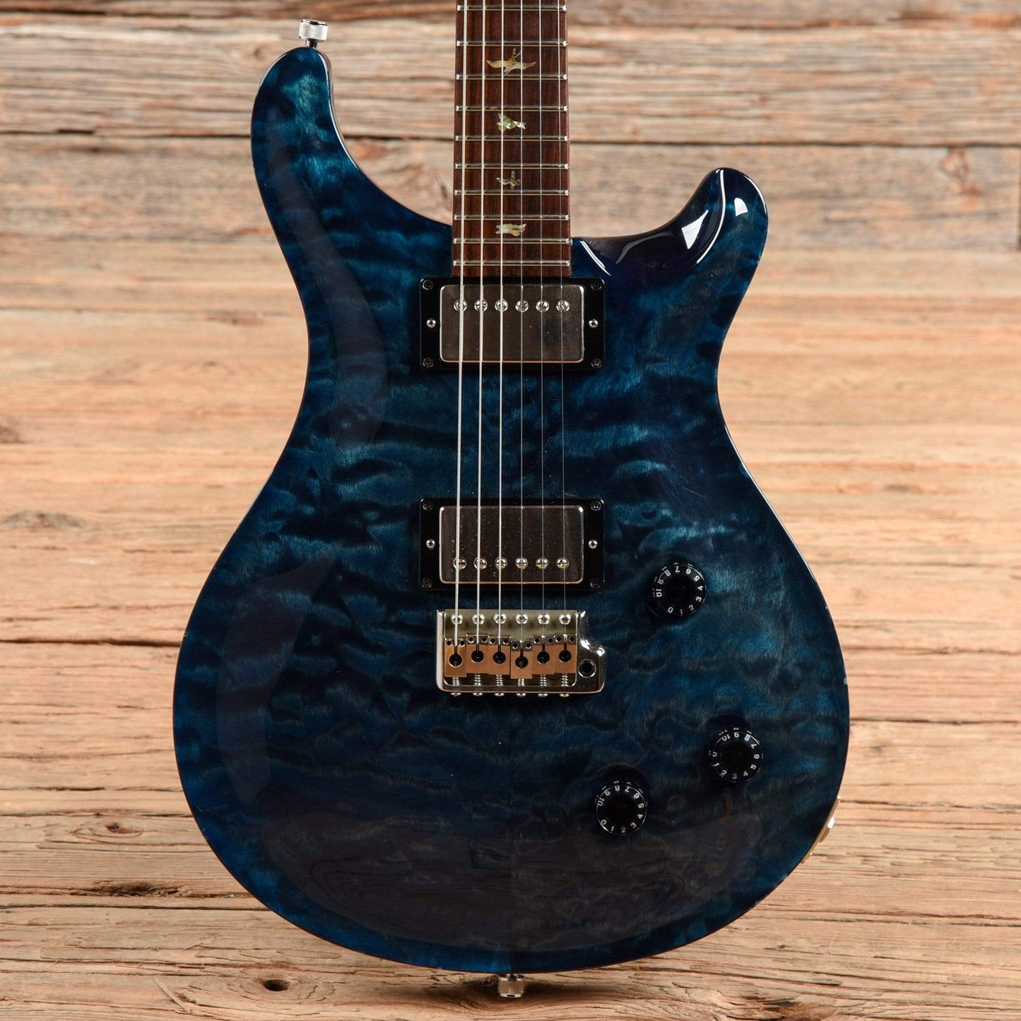 PRS Custom 22 Quilt Royal Blue 2008 Electric Guitars / Solid Body