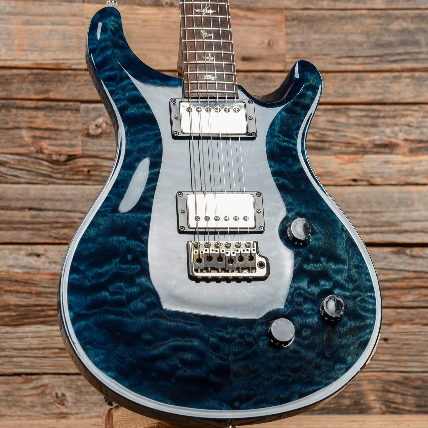 PRS Custom 22 Quilt Royal Blue 2008 Electric Guitars / Solid Body