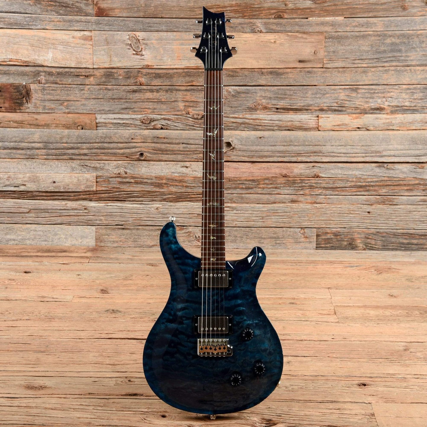 PRS Custom 22 Quilt Royal Blue 2008 Electric Guitars / Solid Body