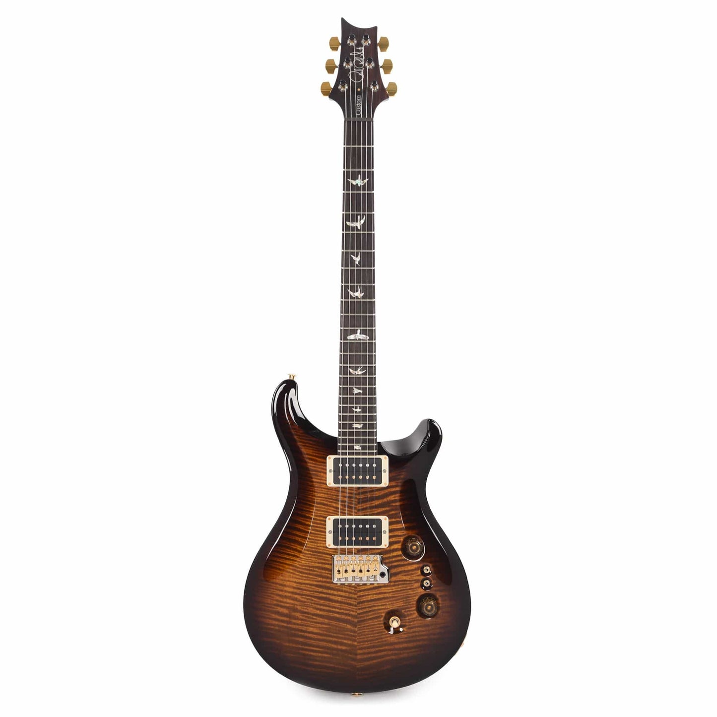 PRS Custom 24-08 10 Top Black Gold Burst Electric Guitars / Solid Body