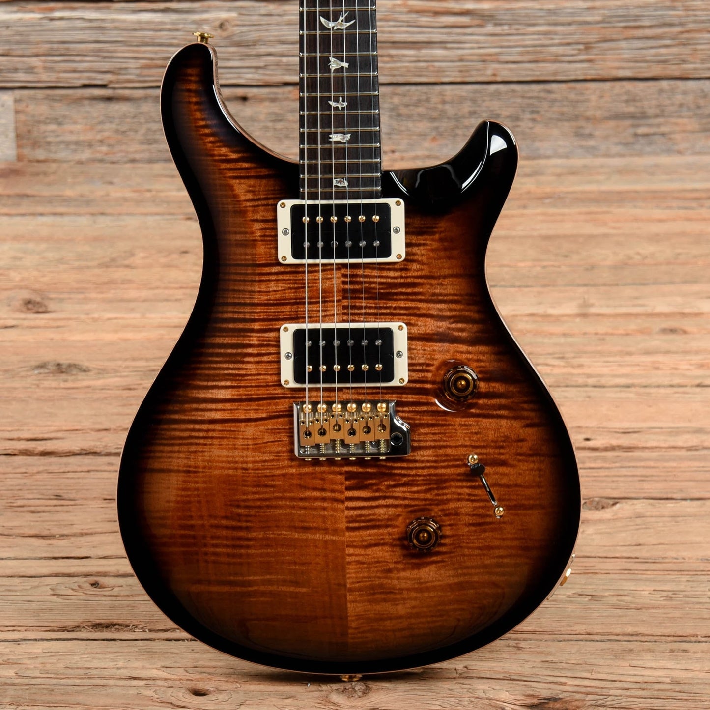 PRS Custom 24 10-Top Black Gold Burst 2018 Electric Guitars / Solid Body