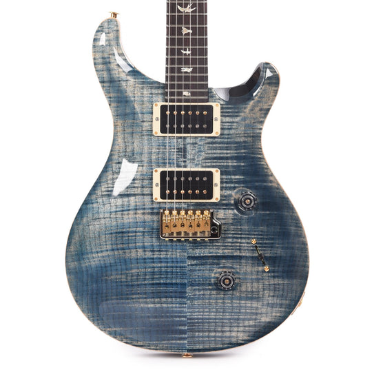 PRS Custom 24 10 Top Faded Whale Blue Electric Guitars / Solid Body