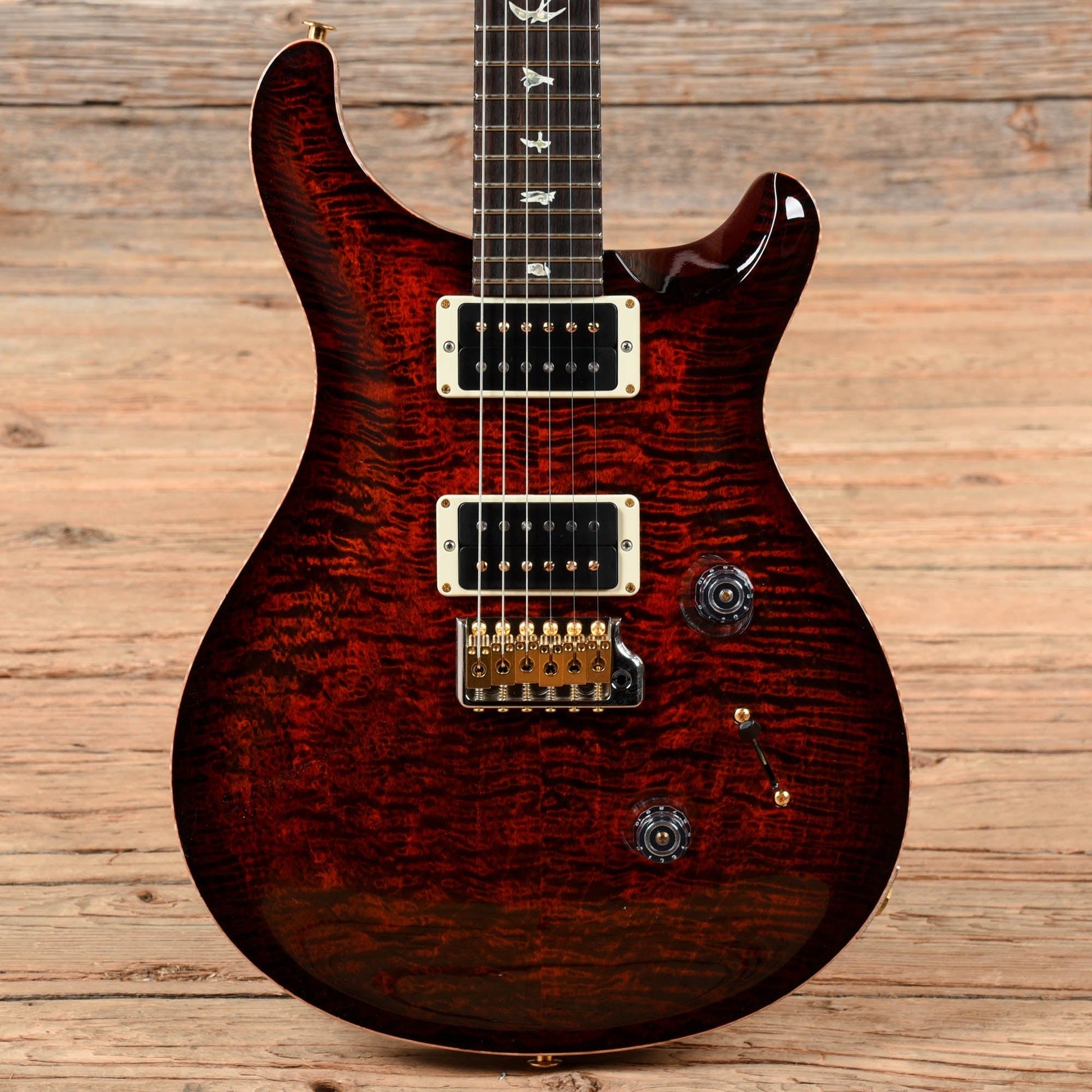 PRS Custom 24 10-Top Fire Red Burst 2022 Electric Guitars / Solid Body