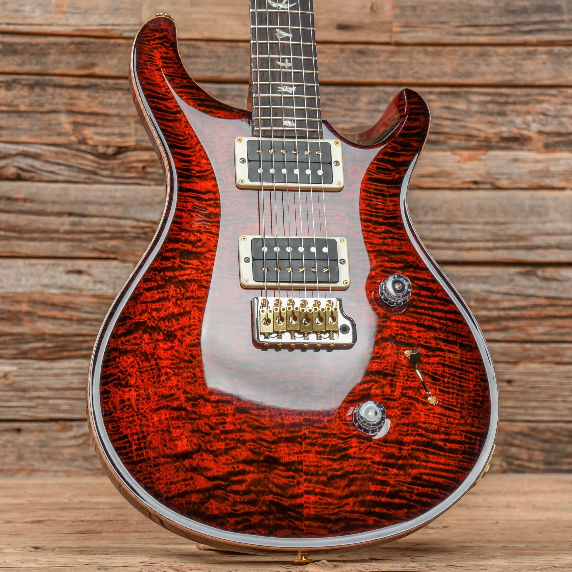 PRS Custom 24 10-Top Fire Red Burst 2022 Electric Guitars / Solid Body