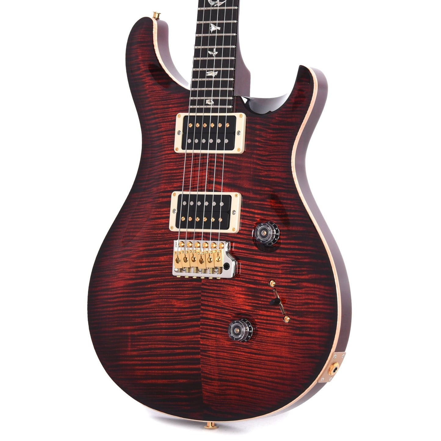PRS Custom 24 10 Top Fire Red Burst Electric Guitars / Solid Body
