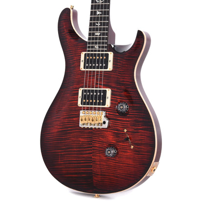 PRS Custom 24 10 Top Fire Red Burst Electric Guitars / Solid Body