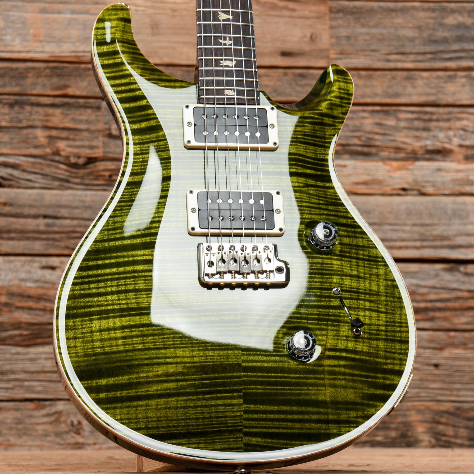PRS Custom 24 10 Top Trampas Green 2016 Electric Guitars / Solid Body
