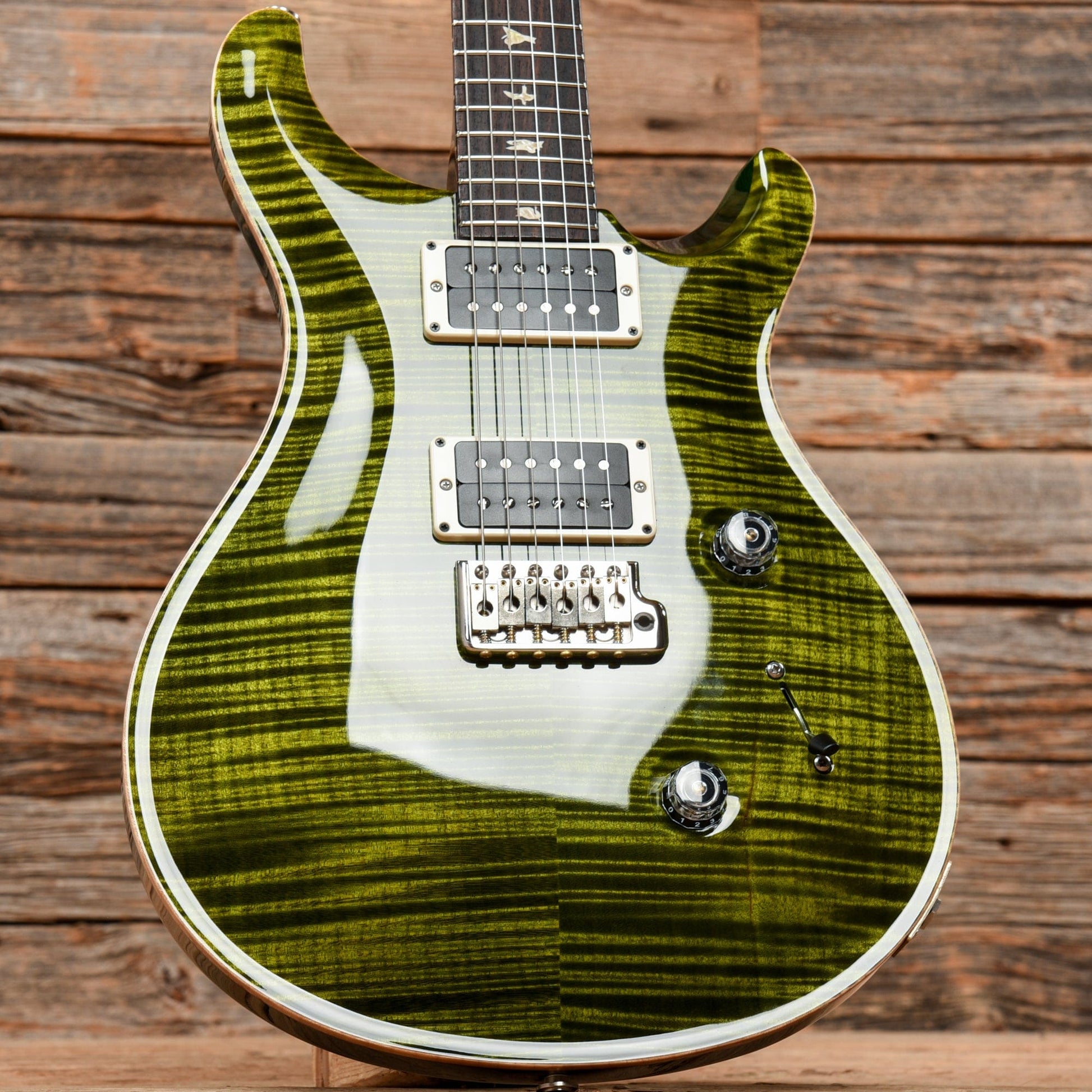 PRS Custom 24 10 Top Trampas Green 2016 Electric Guitars / Solid Body