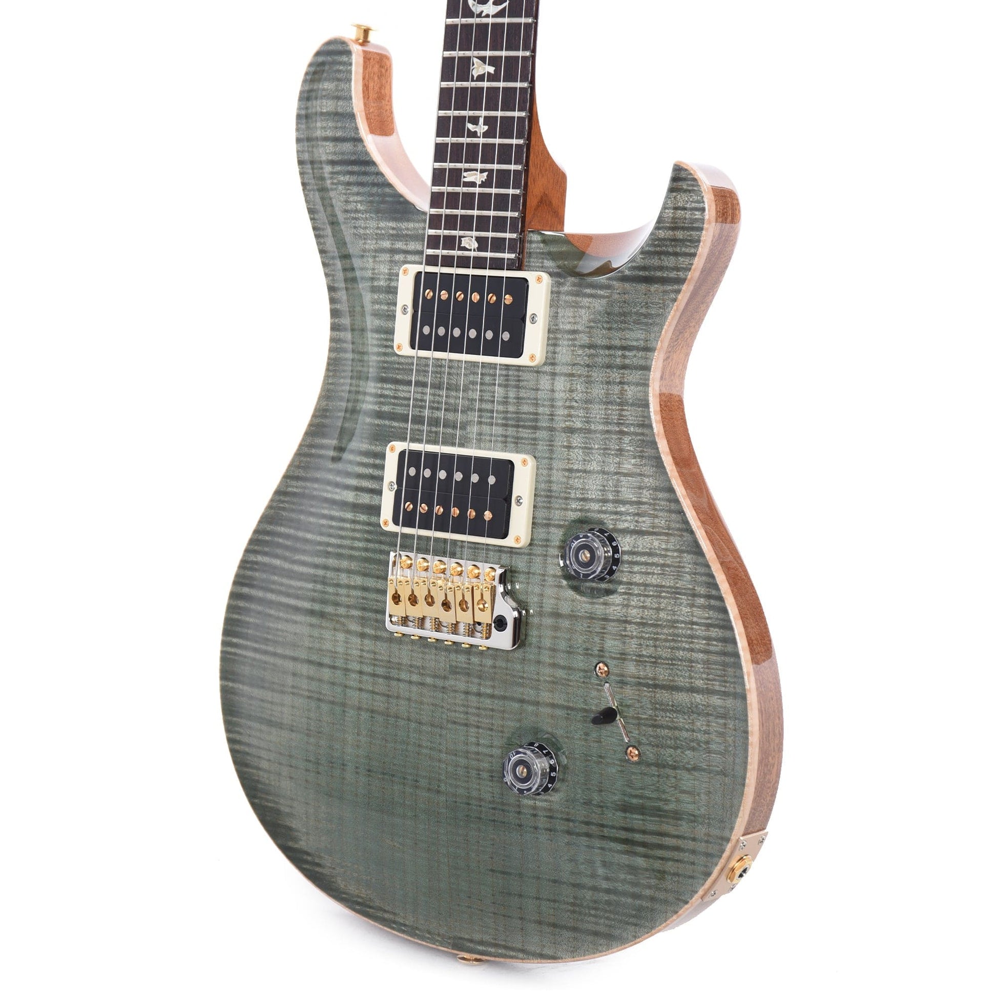 PRS Custom 24 10 Top Trampas Green Electric Guitars / Solid Body