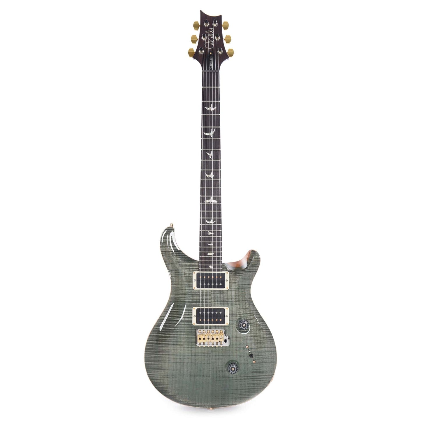 PRS Custom 24 10 Top Trampas Green Electric Guitars / Solid Body