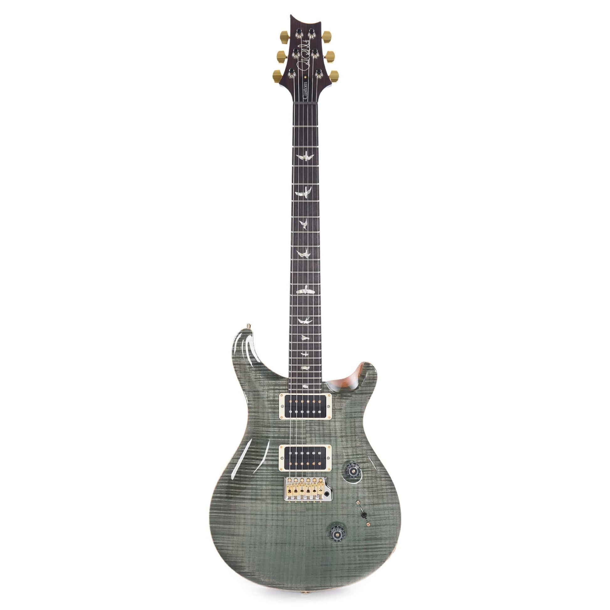 PRS Custom 24 10 Top Trampas Green Electric Guitars / Solid Body