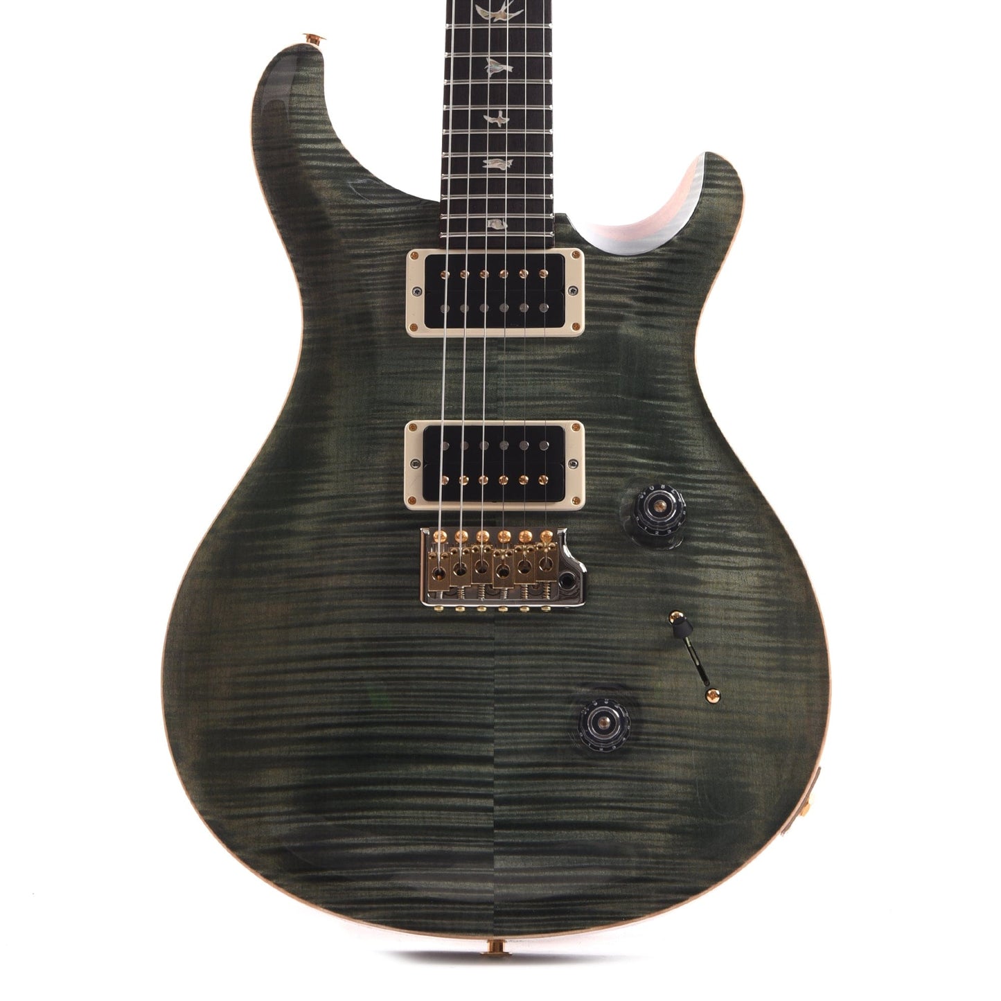PRS Custom 24 10 Top Trampas Green Electric Guitars / Solid Body