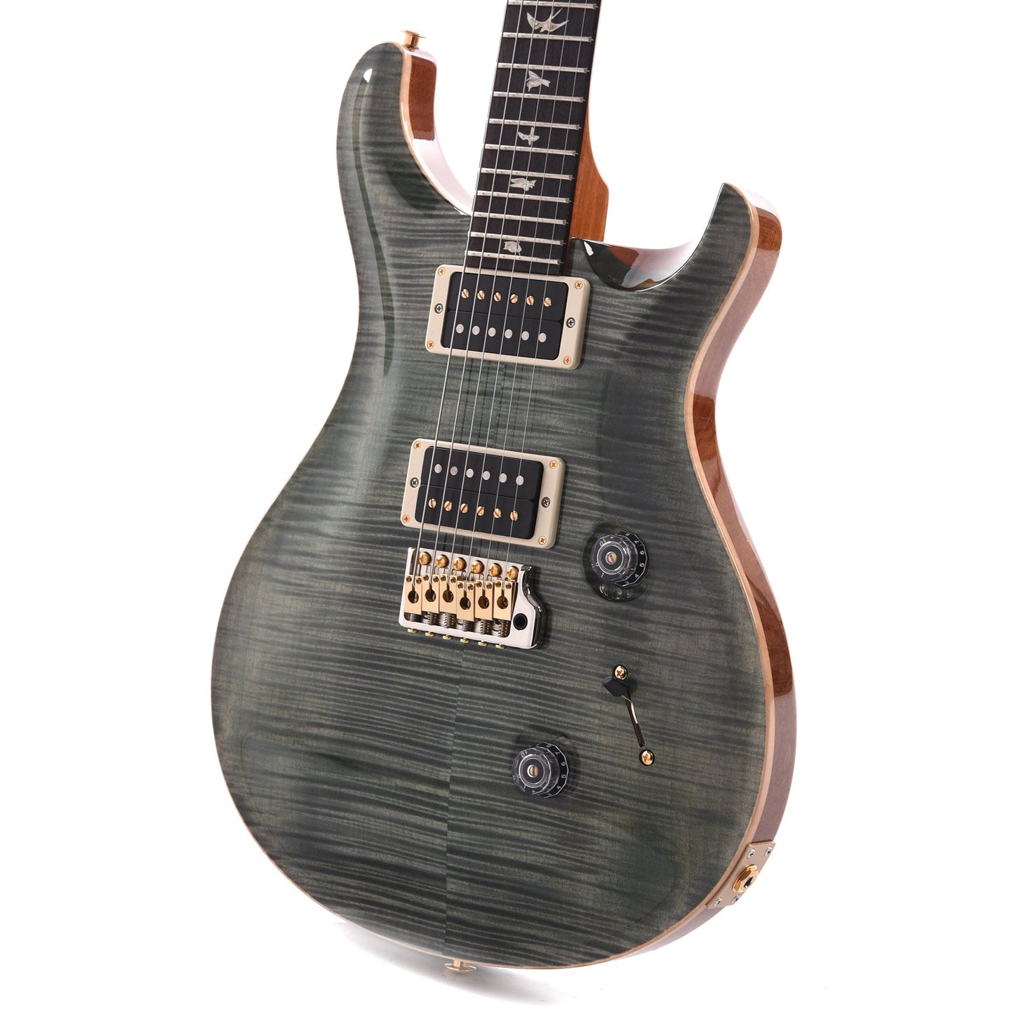 PRS Custom 24 10 Top Trampas Green Electric Guitars / Solid Body