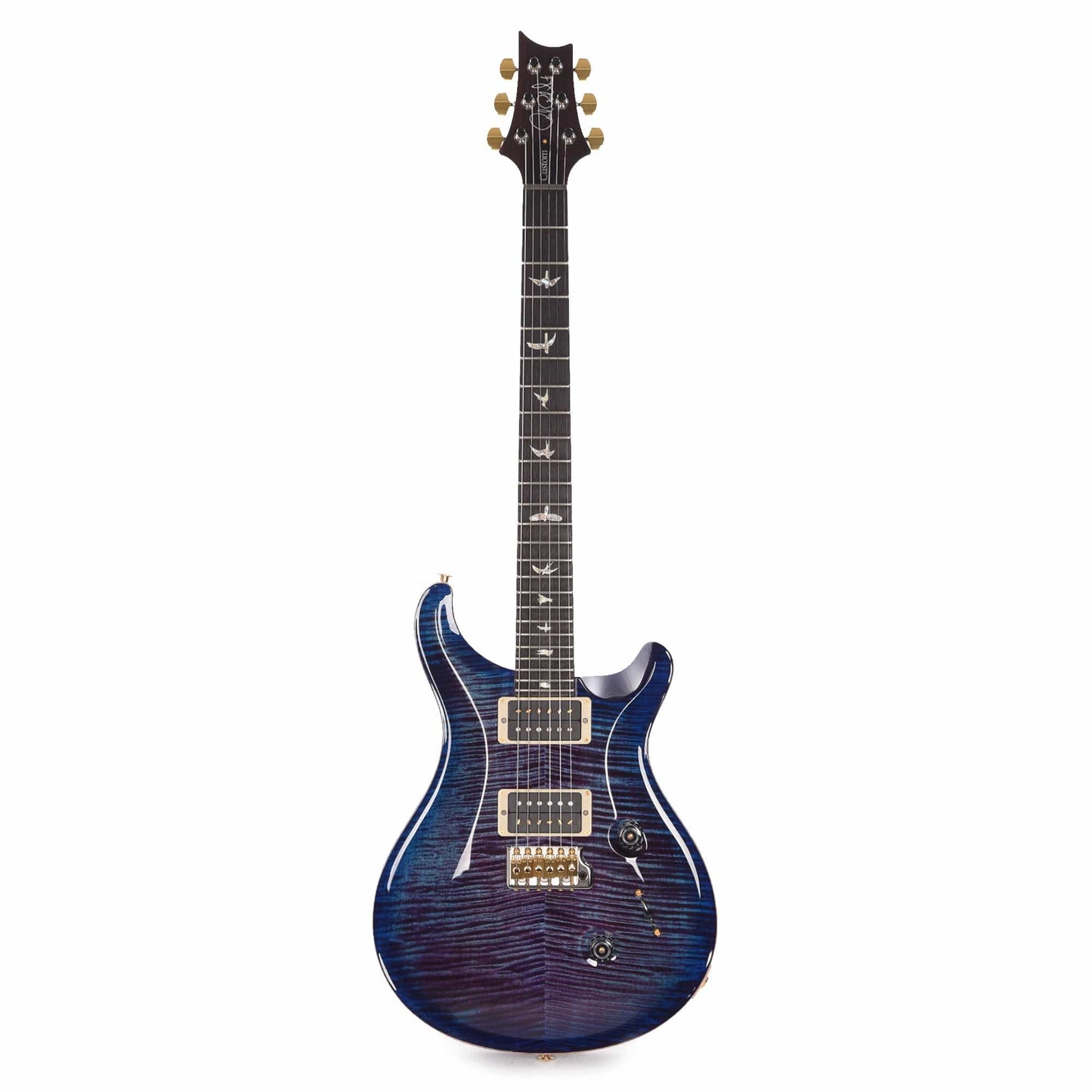 PRS Custom 24 10 Top Violet Blue Burst Electric Guitars / Solid Body
