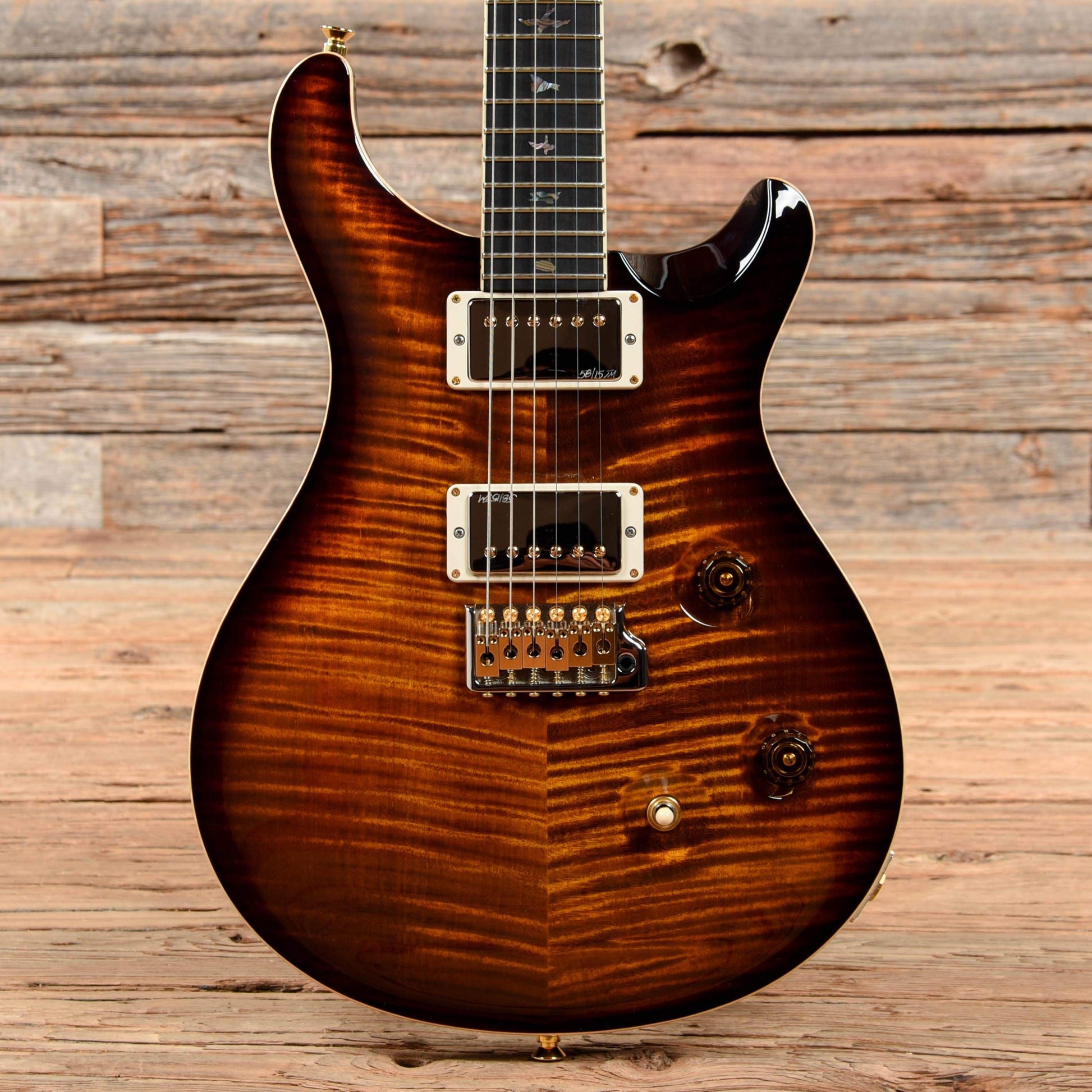 PRS Custom 24 "58/15" Limited Edition Black Gold Burst 2015 Electric Guitars / Solid Body