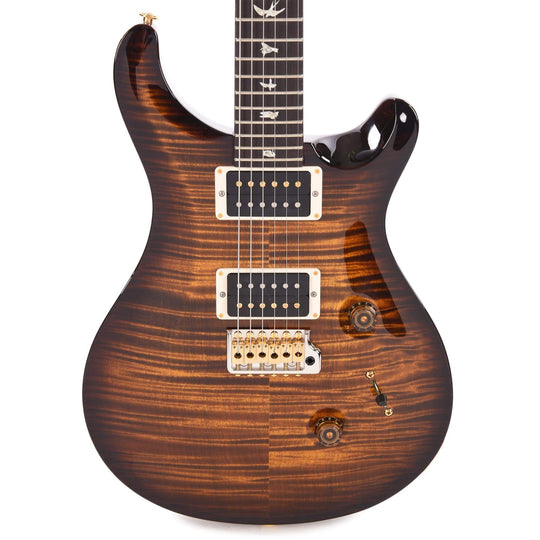 PRS Custom 24 Black Gold Burst 10 Top w/Pattern Thin Neck Electric Guitars / Solid Body