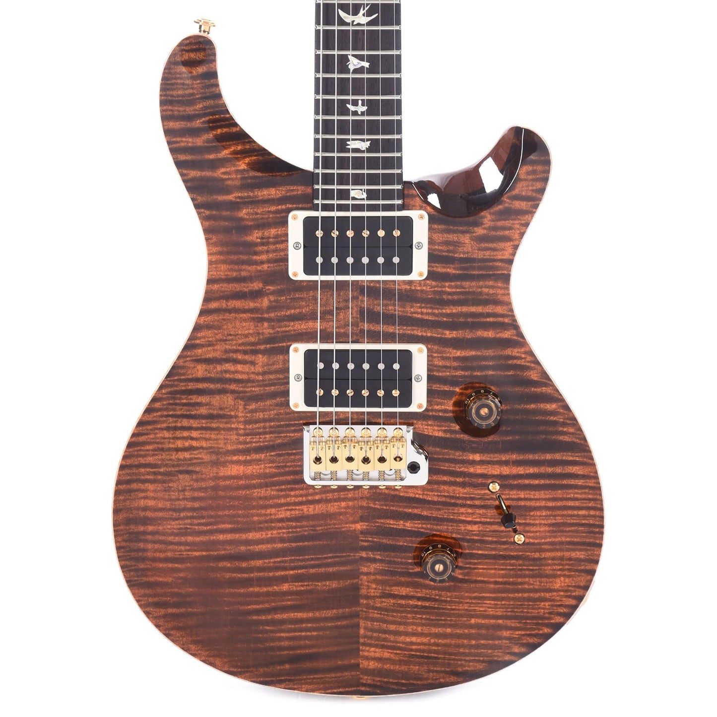 PRS Custom 24 Orange Tiger 10 Top Electric Guitars / Solid Body