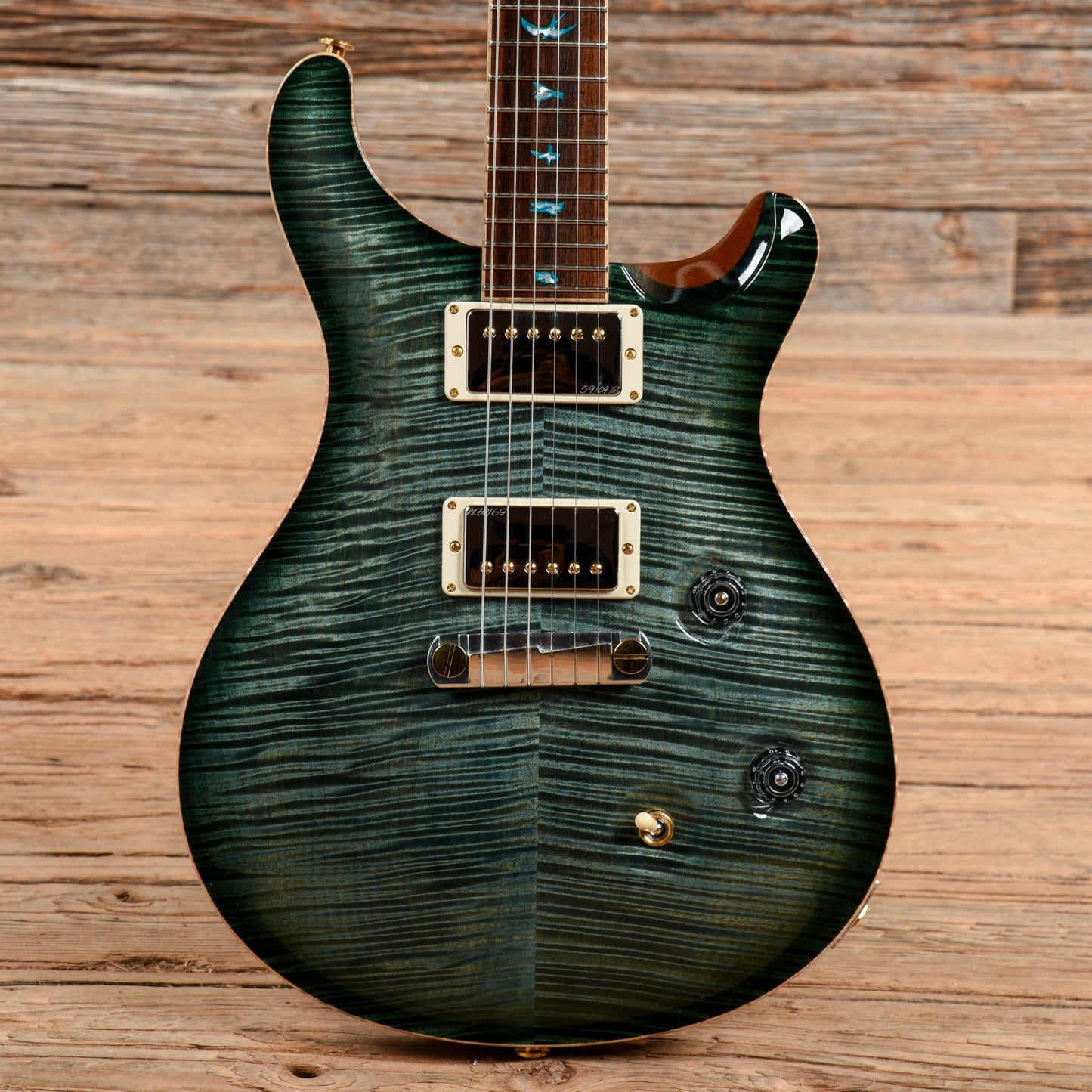 PRS Custom 24 Private Stock Faded Slate Smoke Burst 2013 Electric Guitars / Solid Body