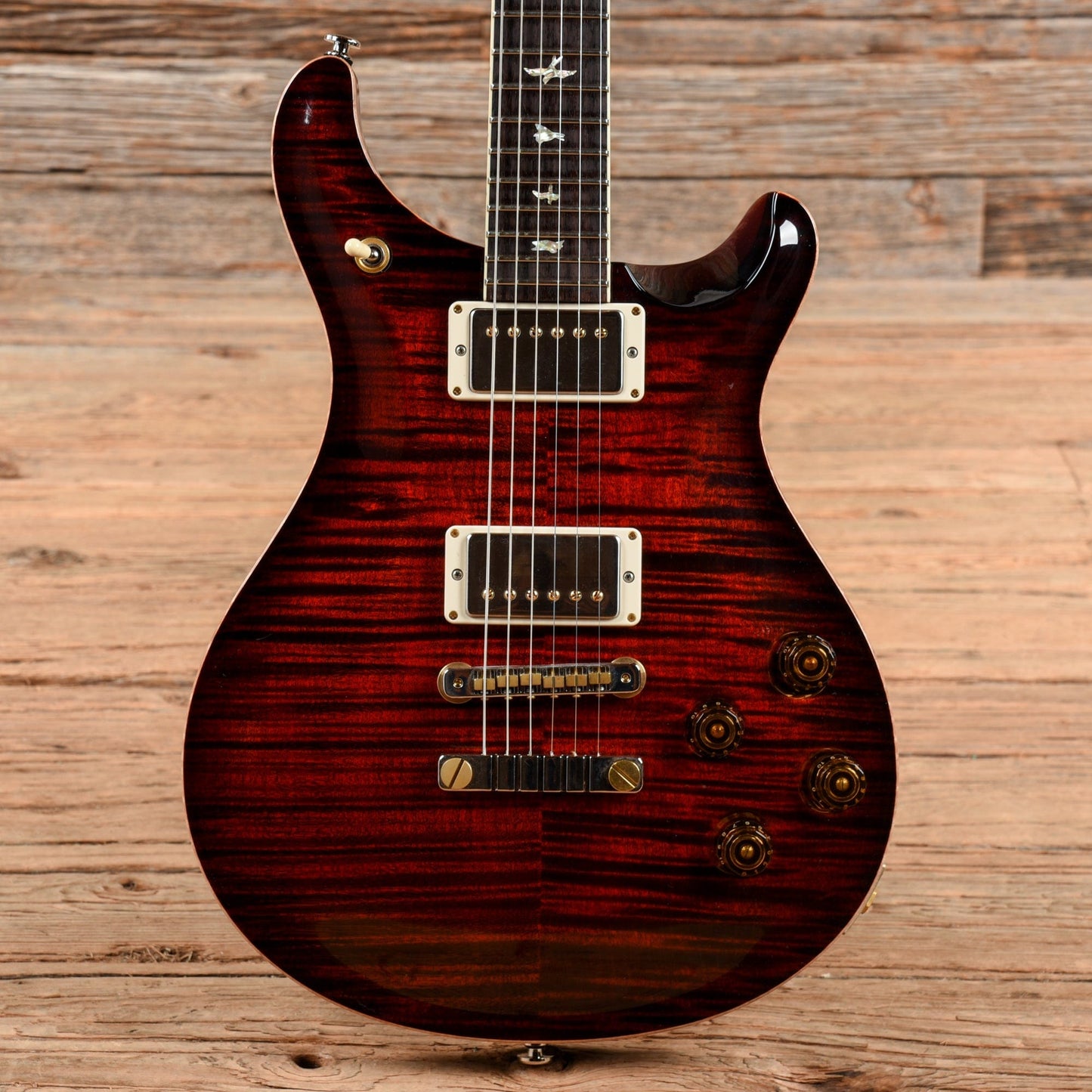 PRS McCarty 594 10 Top Fire Red Burst Electric Guitars / Solid Body