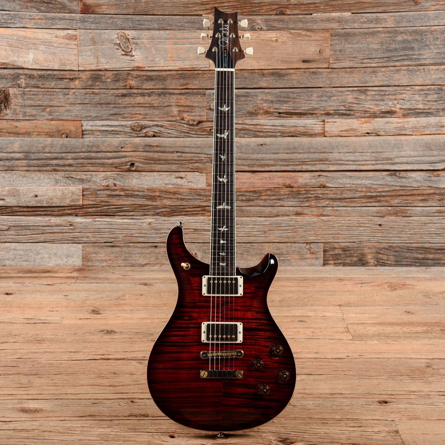 PRS McCarty 594 10 Top Fire Red Burst Electric Guitars / Solid Body
