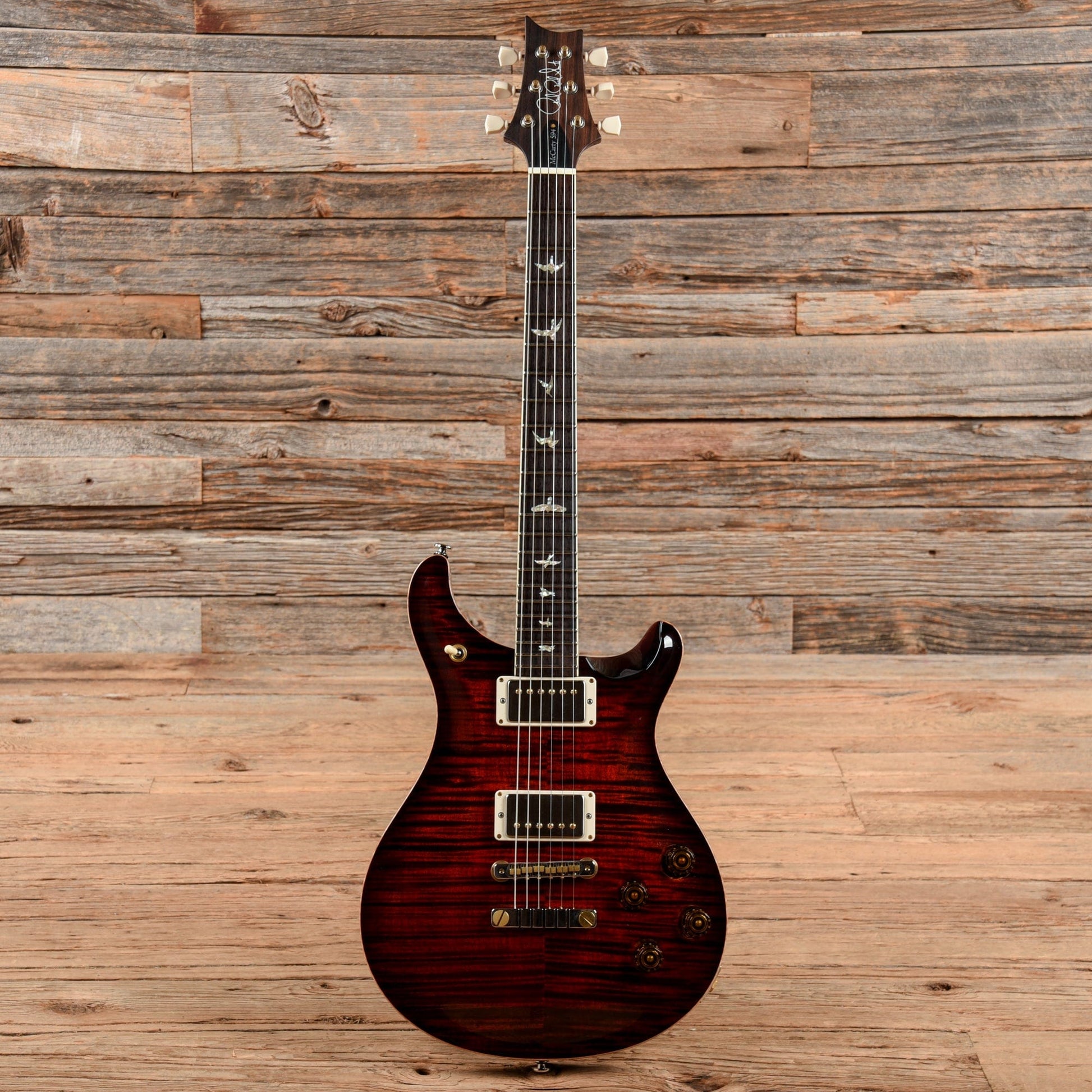 PRS McCarty 594 10 Top Fire Red Burst Electric Guitars / Solid Body