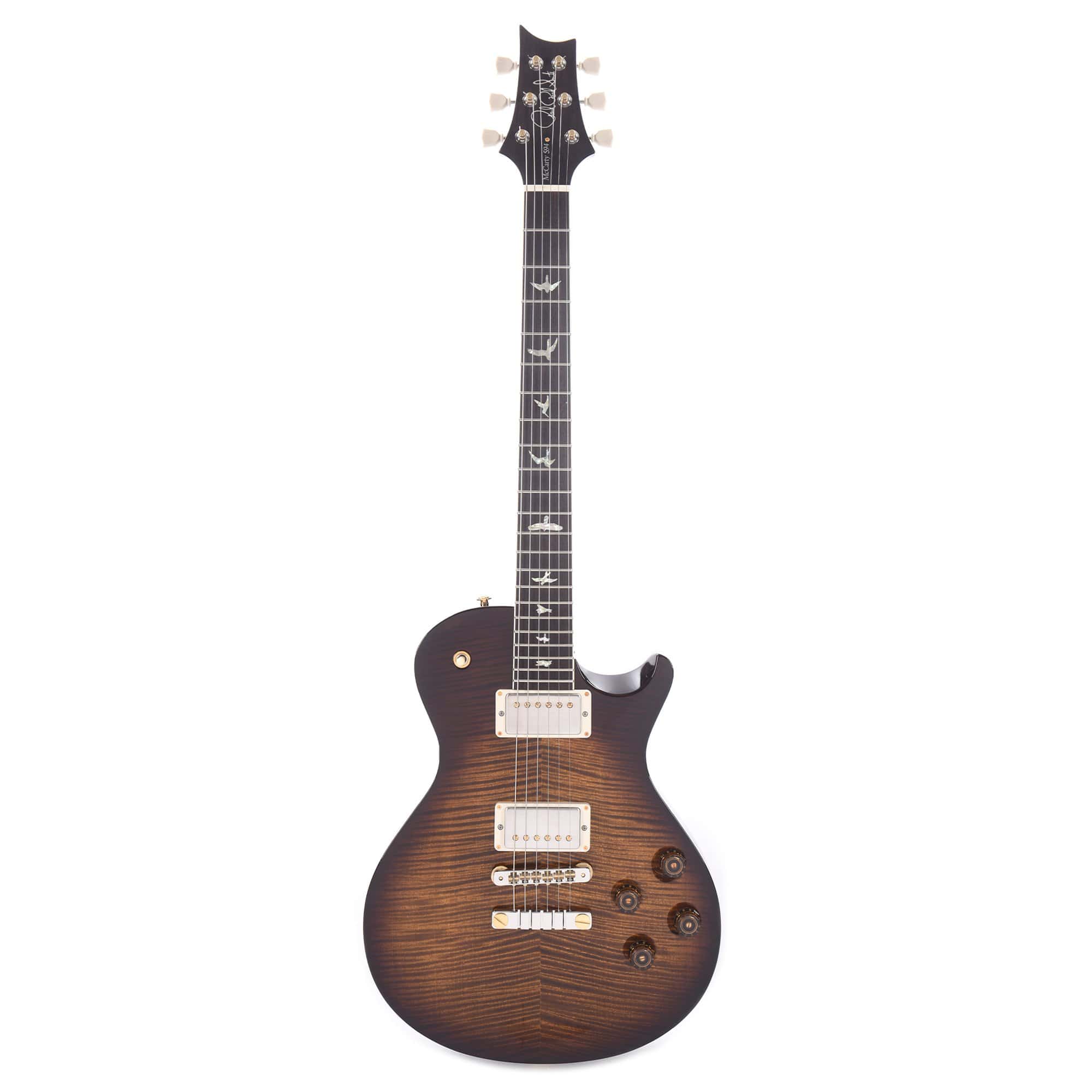 PRS McCarty Singlecut 594 10 Top Black Gold Burst Electric Guitars / Solid Body