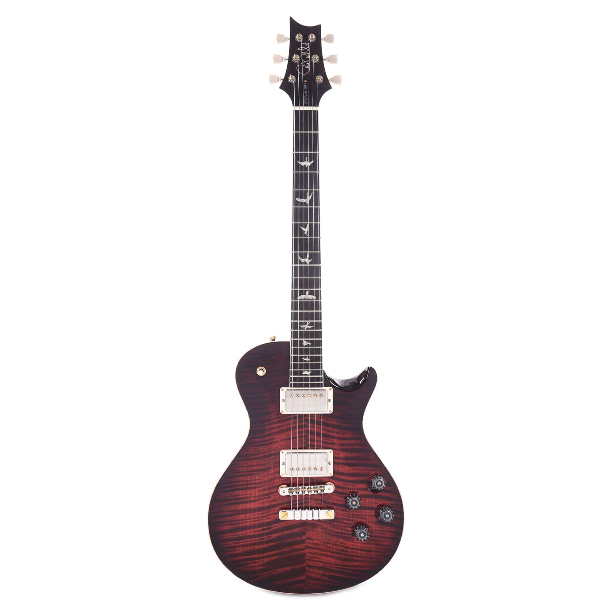 PRS McCarty Singlecut 594 10 Top Fire Red Burst Electric Guitars / Solid Body