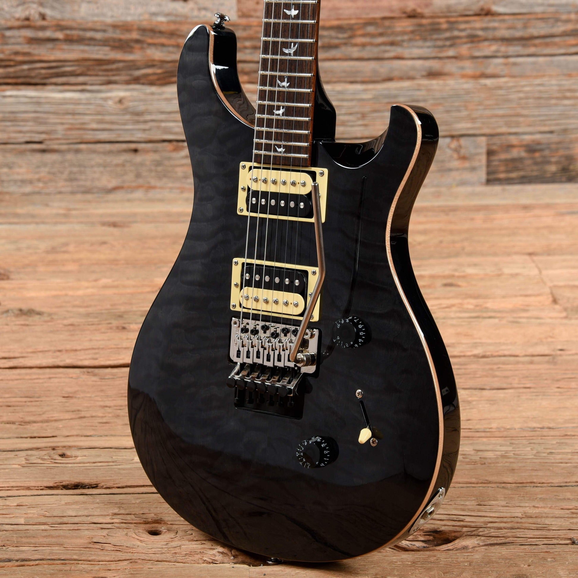 PRS Paul Reed Smith SE Floyd Custom 24 Grey Black 2014 Electric Guitars / Solid Body