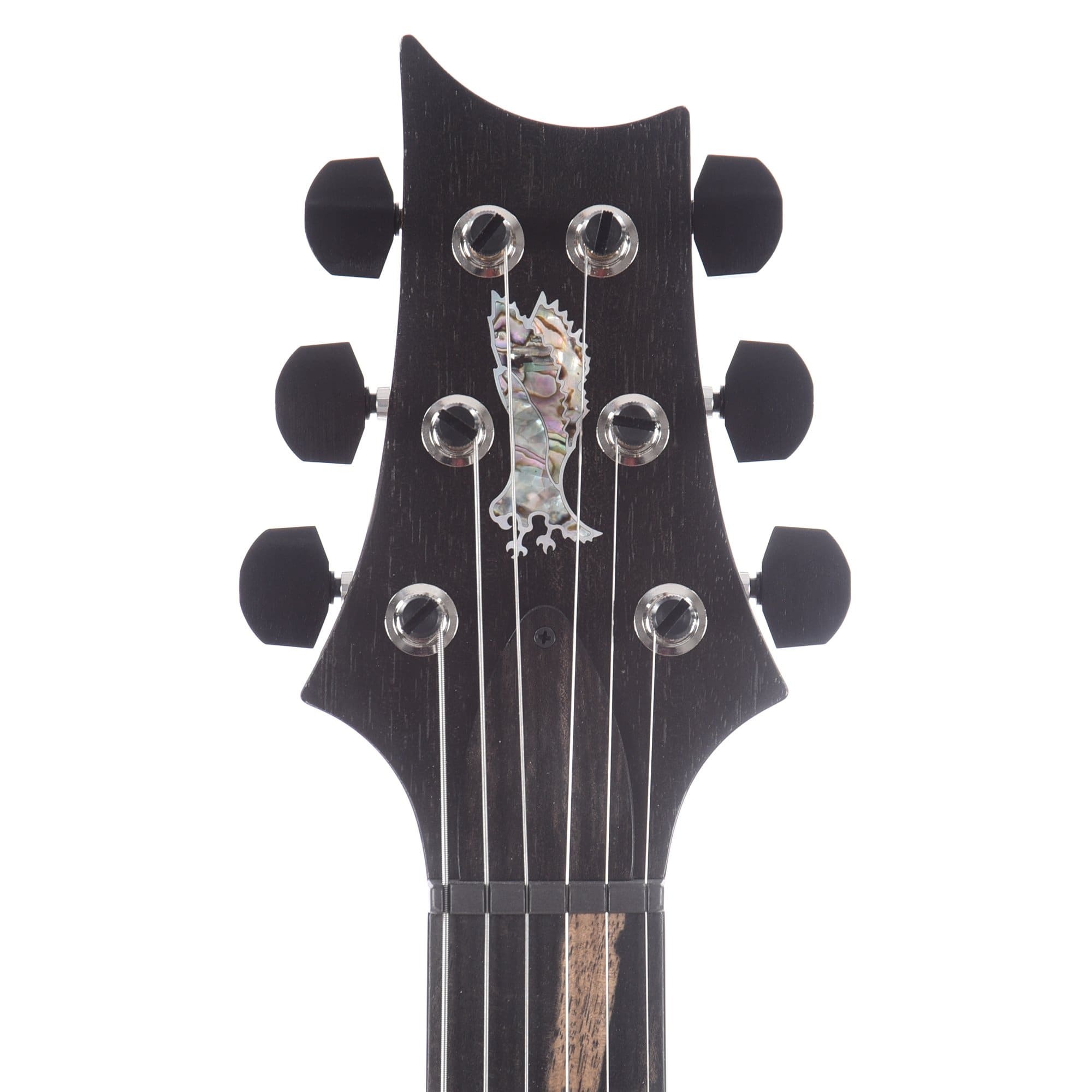 PRS Private Stock #8596 Custom 24 Piezo Sage Smoked Burst 1-Piece Quilted Maple w/Pattern Thin Black Limba Neck & Exotic Ebony Fingerboard Electric Guitars / Solid Body