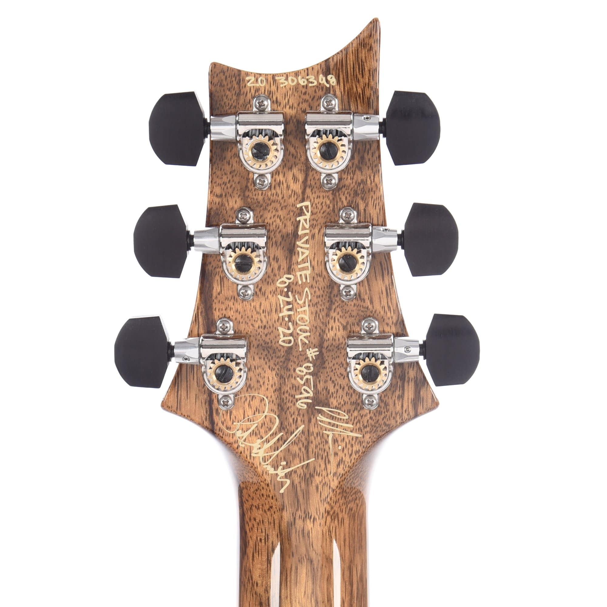 PRS Private Stock #8596 Custom 24 Piezo Sage Smoked Burst 1-Piece Quilted Maple w/Pattern Thin Black Limba Neck & Exotic Ebony Fingerboard Electric Guitars / Solid Body