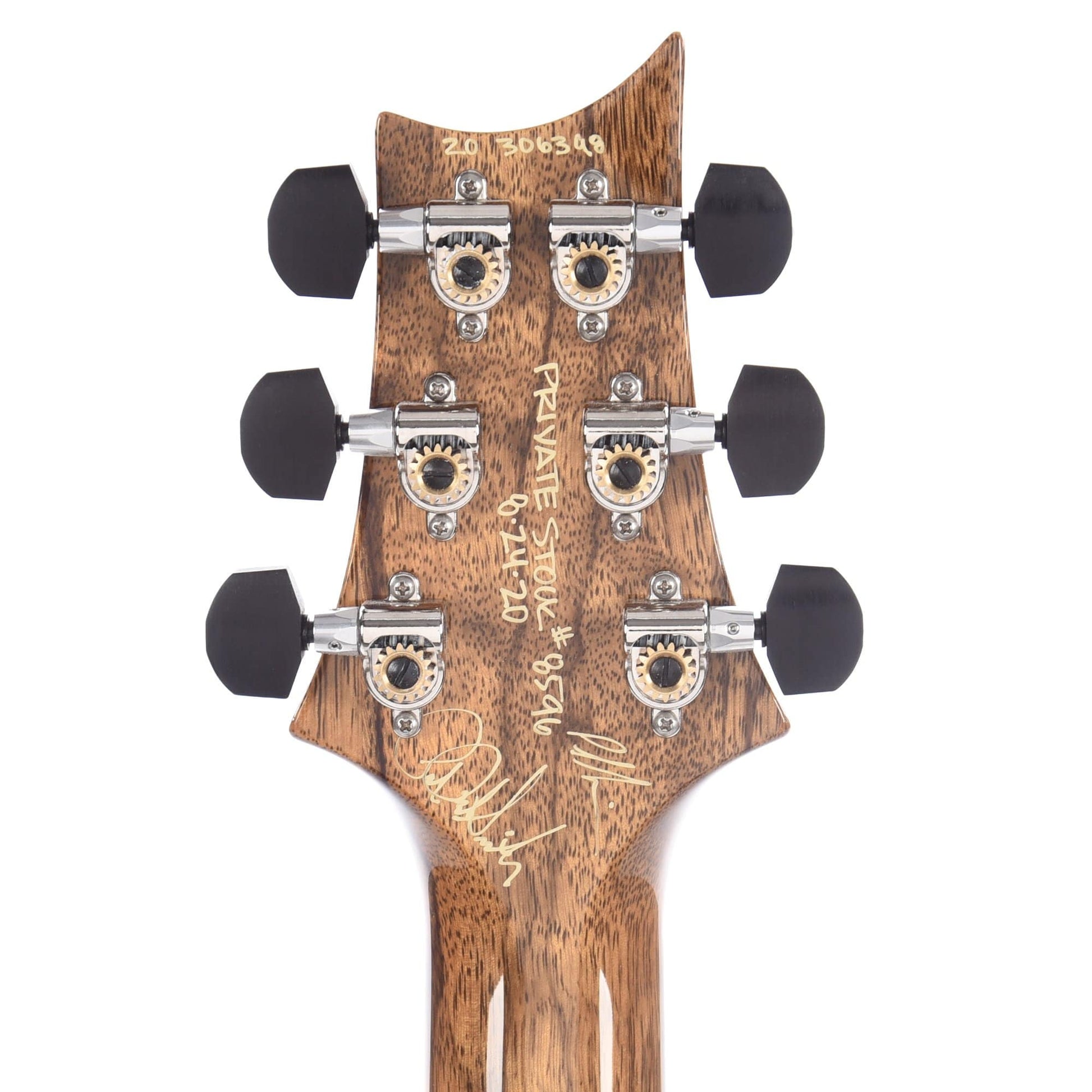 PRS Private Stock #8596 Custom 24 Piezo Sage Smoked Burst 1-Piece Quilted Maple w/Pattern Thin Black Limba Neck & Exotic Ebony Fingerboard Electric Guitars / Solid Body
