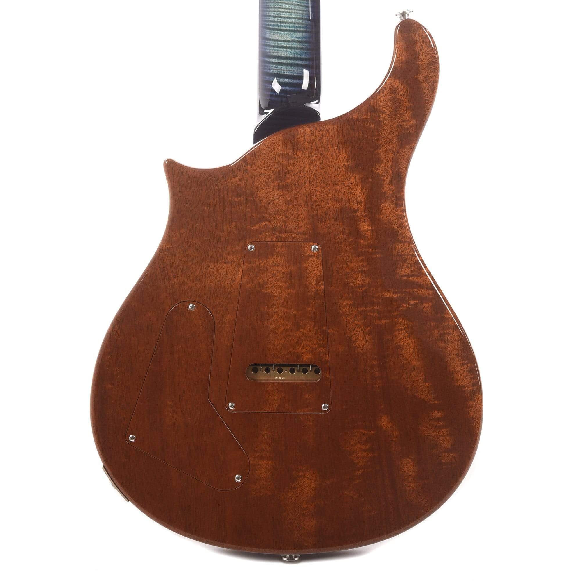 PRS Private Stock #8598 Custom 24 Dweezil Shape Blue Steel Glow 1-Piece Quilted Maple Top Roasted Figured Mahogany Back w/Curly Maple Neck & Brazilian Rosewood Fingerboard Electric Guitars / Solid Body
