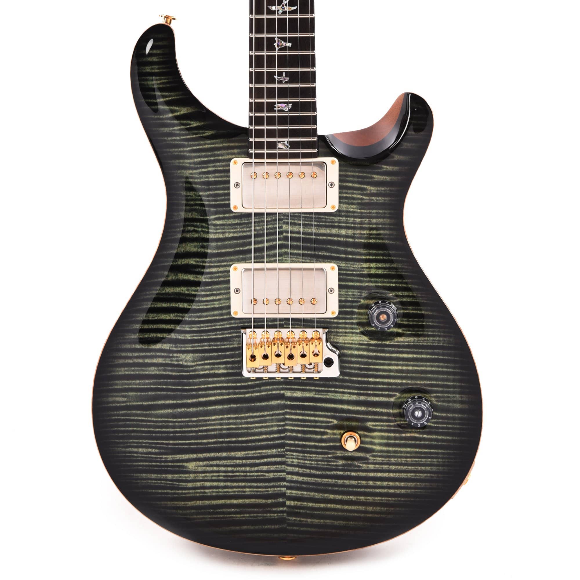 PRS Private Stock #8756 Custom 24 Sage Smokeburst w/Brazilian Rosewood Neck Electric Guitars / Solid Body