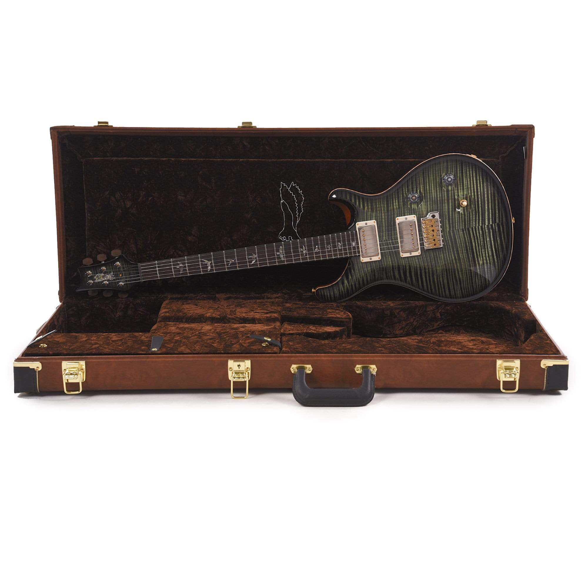 PRS Private Stock #8756 Custom 24 Sage Smokeburst w/Brazilian Rosewood Neck Electric Guitars / Solid Body