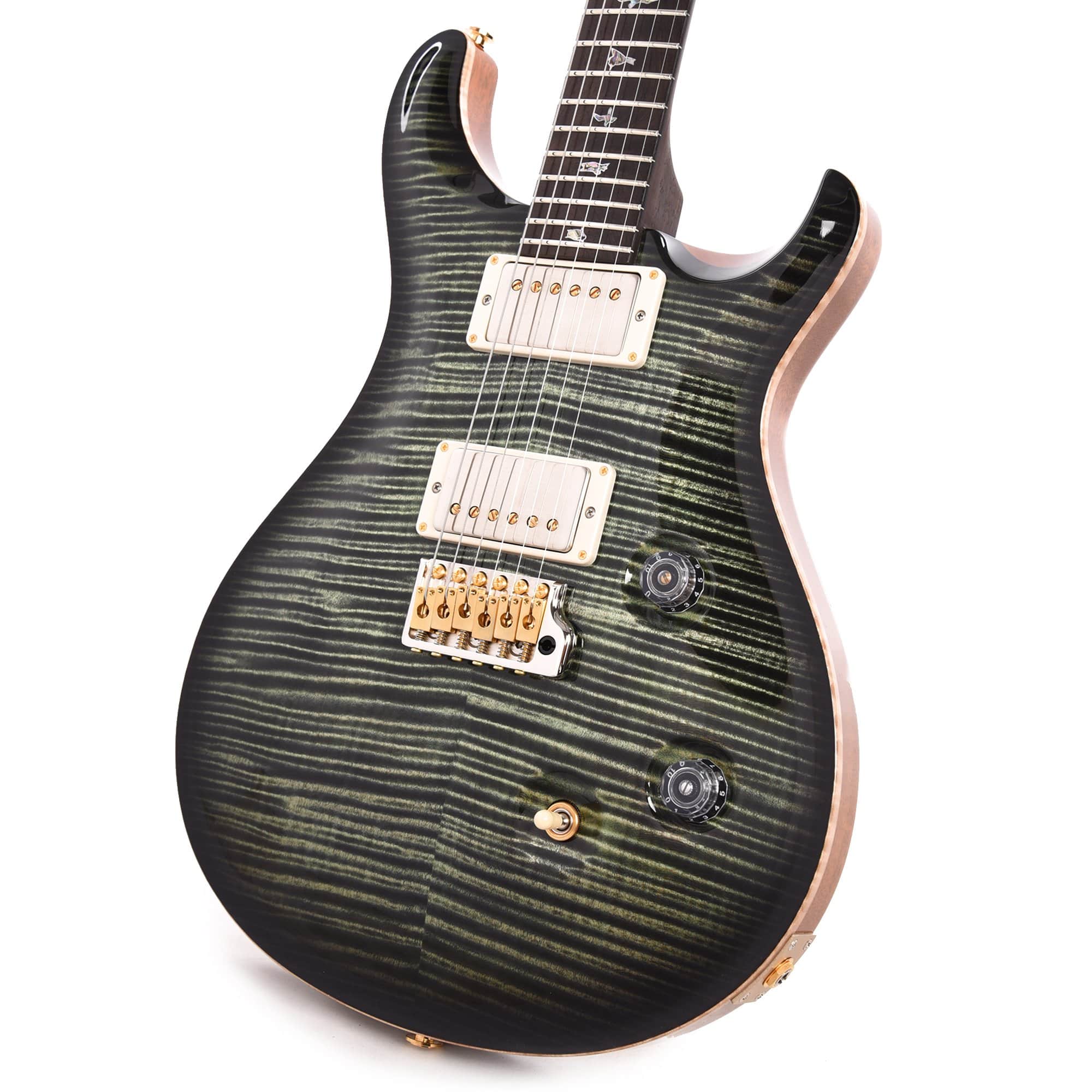 PRS Private Stock #8756 Custom 24 Sage Smokeburst w/Brazilian Rosewood Neck Electric Guitars / Solid Body