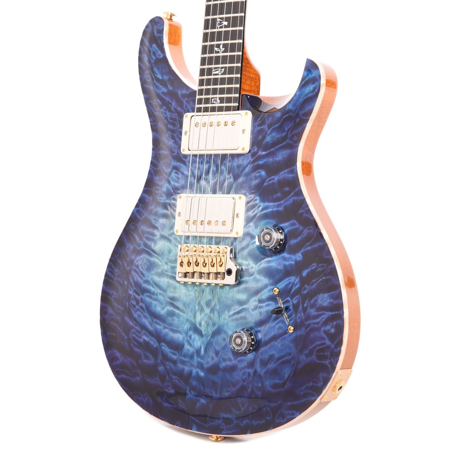 PRS Private Stock #9329 Custom 24 Quilted Maple Aqua Violet Glow w/Figured Mahogany Body & Ebony Fingerboard Electric Guitars / Solid Body