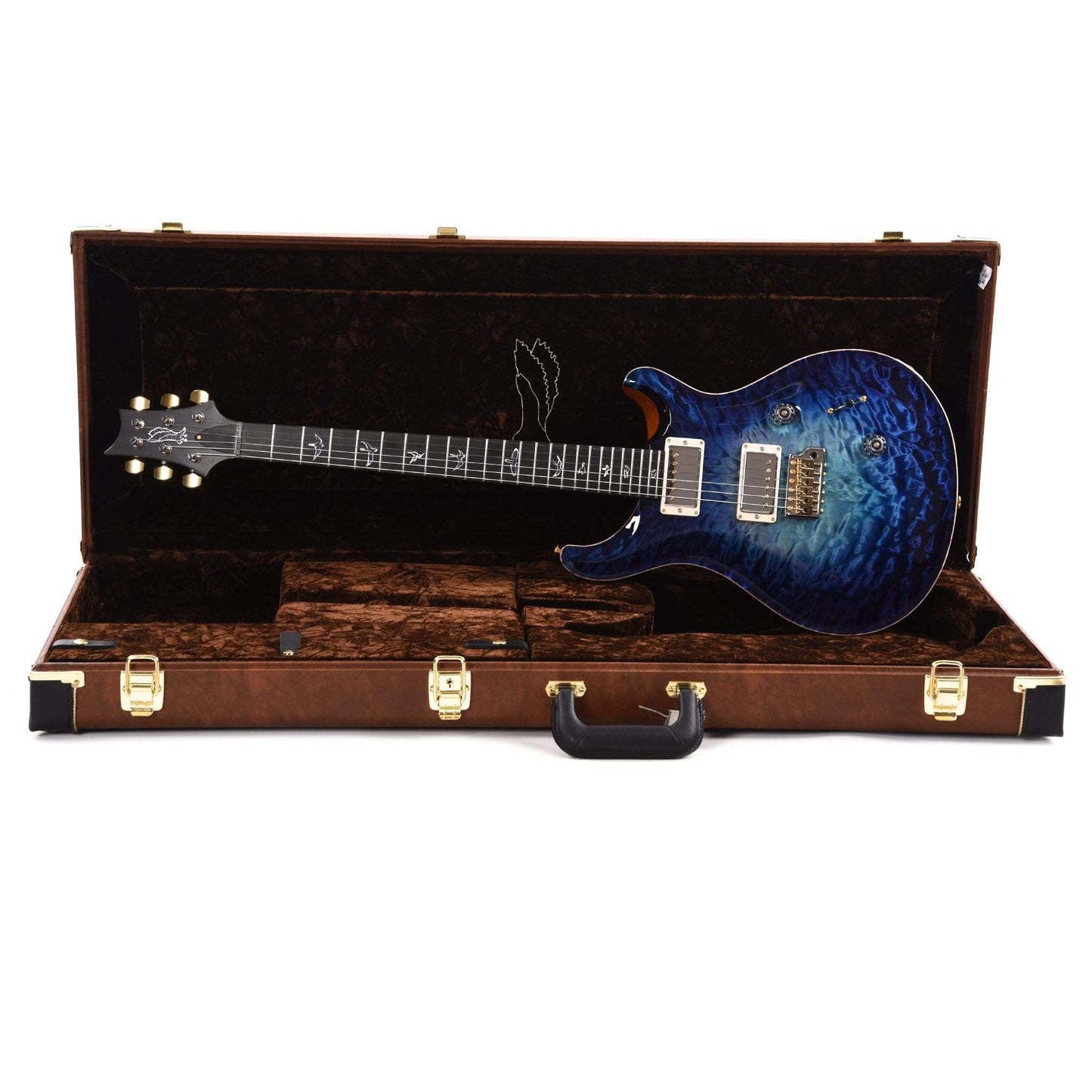 PRS Private Stock #9329 Custom 24 Quilted Maple Aqua Violet Glow w/Figured Mahogany Body & Ebony Fingerboard Electric Guitars / Solid Body