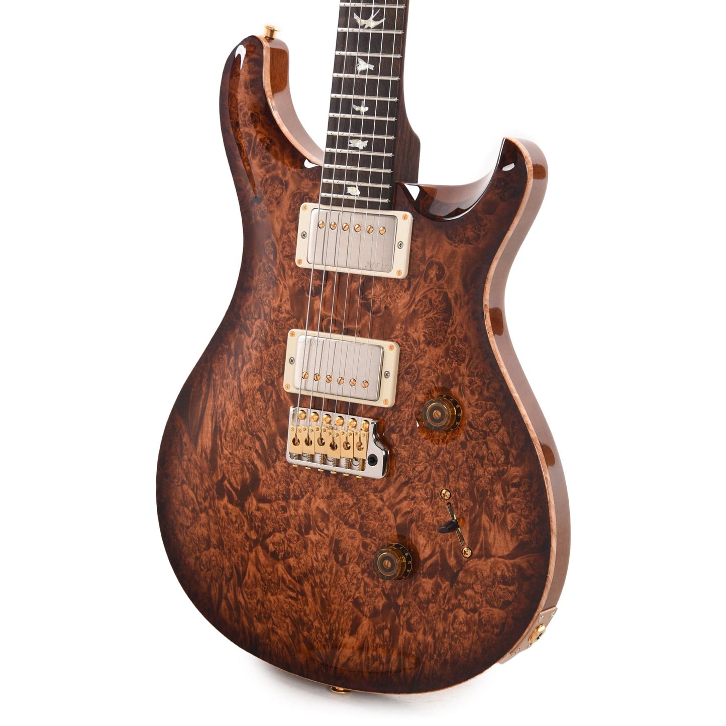 PRS Private Stock Custom 24 Waterfall Maple Burl Copperhead Burst Glow w/Brazilian Rosewood Fingerboard Electric Guitars / Solid Body