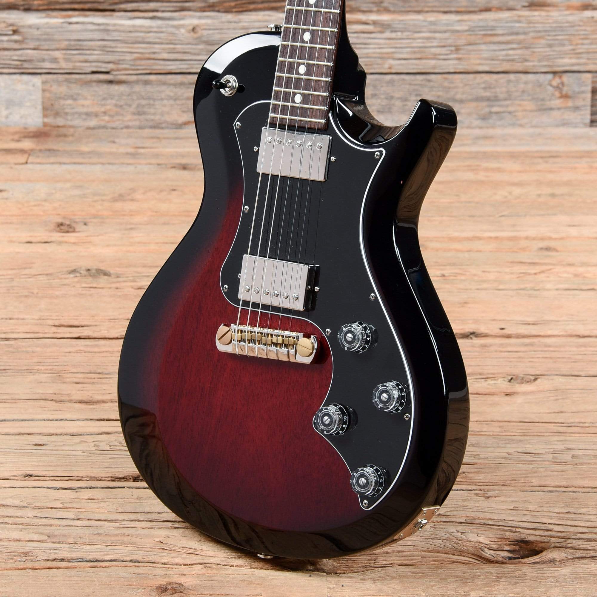 PRS S2 Singlecut Standard Custom Color Vintage Cherry Smokeburst Electric Guitars / Solid Body