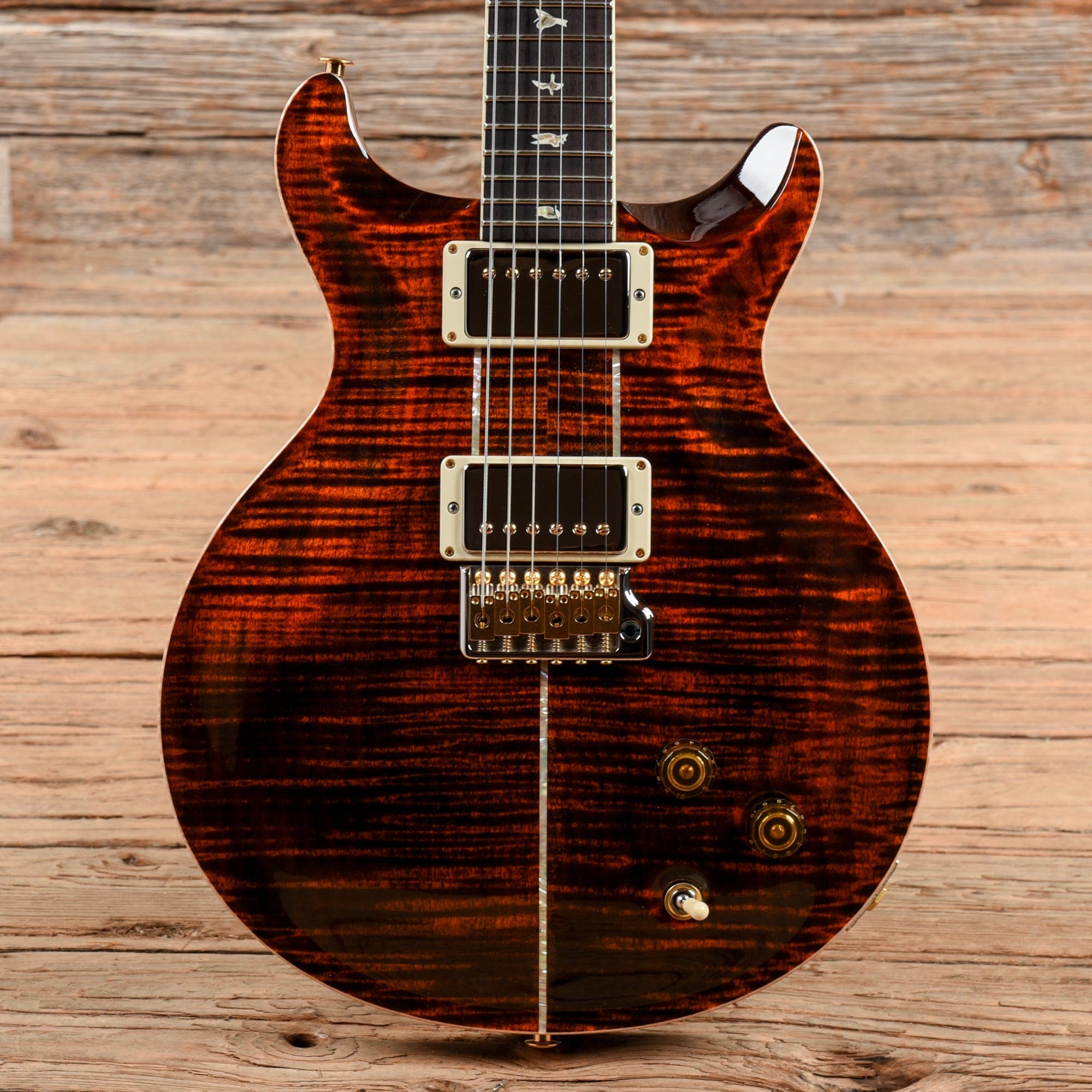 PRS Santana 10 Top Orange Tiger 2022 Electric Guitars / Solid Body