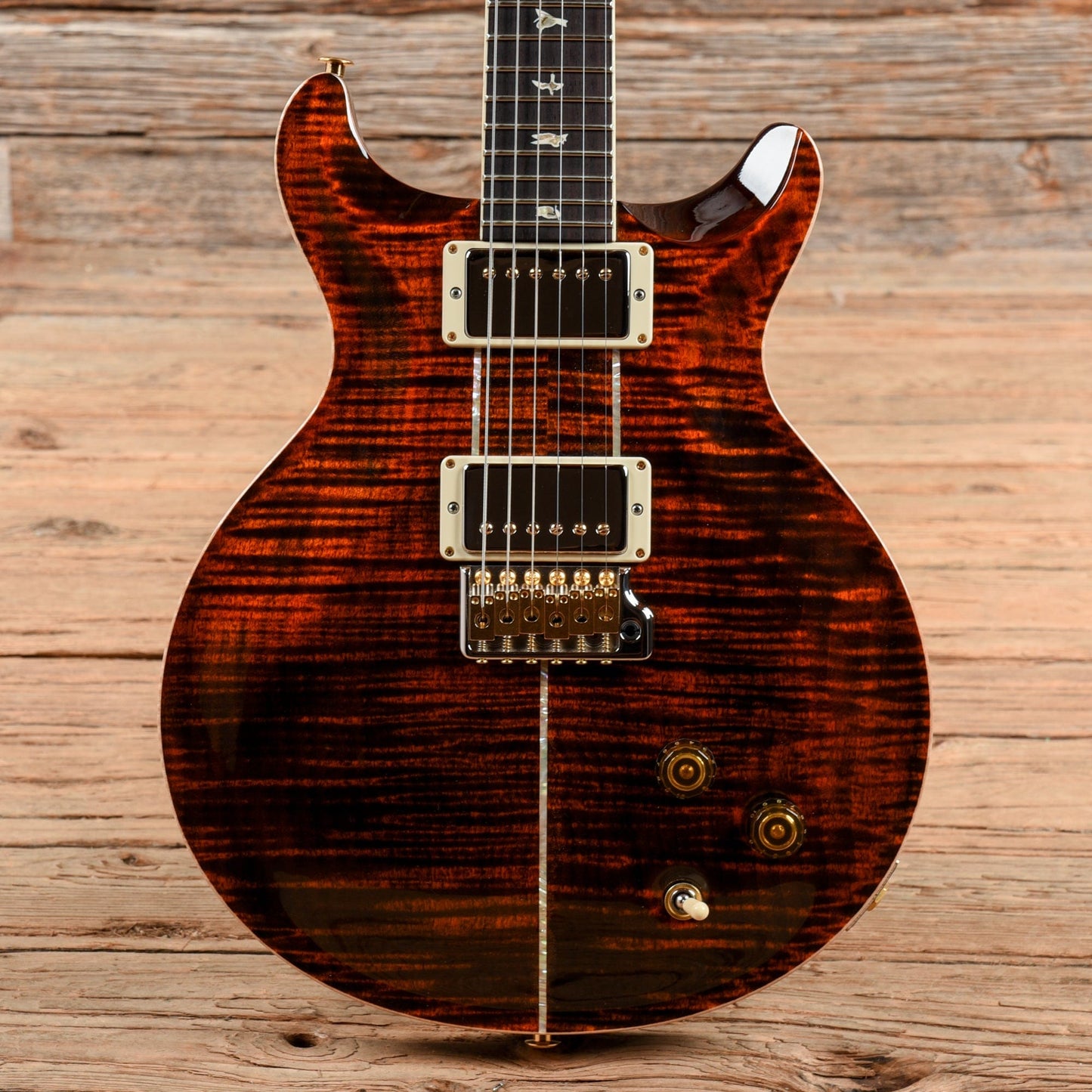 PRS Santana 10 Top Orange Tiger 2022 Electric Guitars / Solid Body